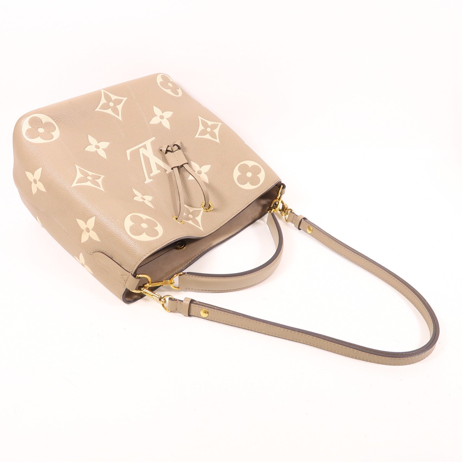 LOUIS VUITTON LV GHW NeoNoe MM 2 Way Shoulder Bag M45555 Monogram Empreinte Grey