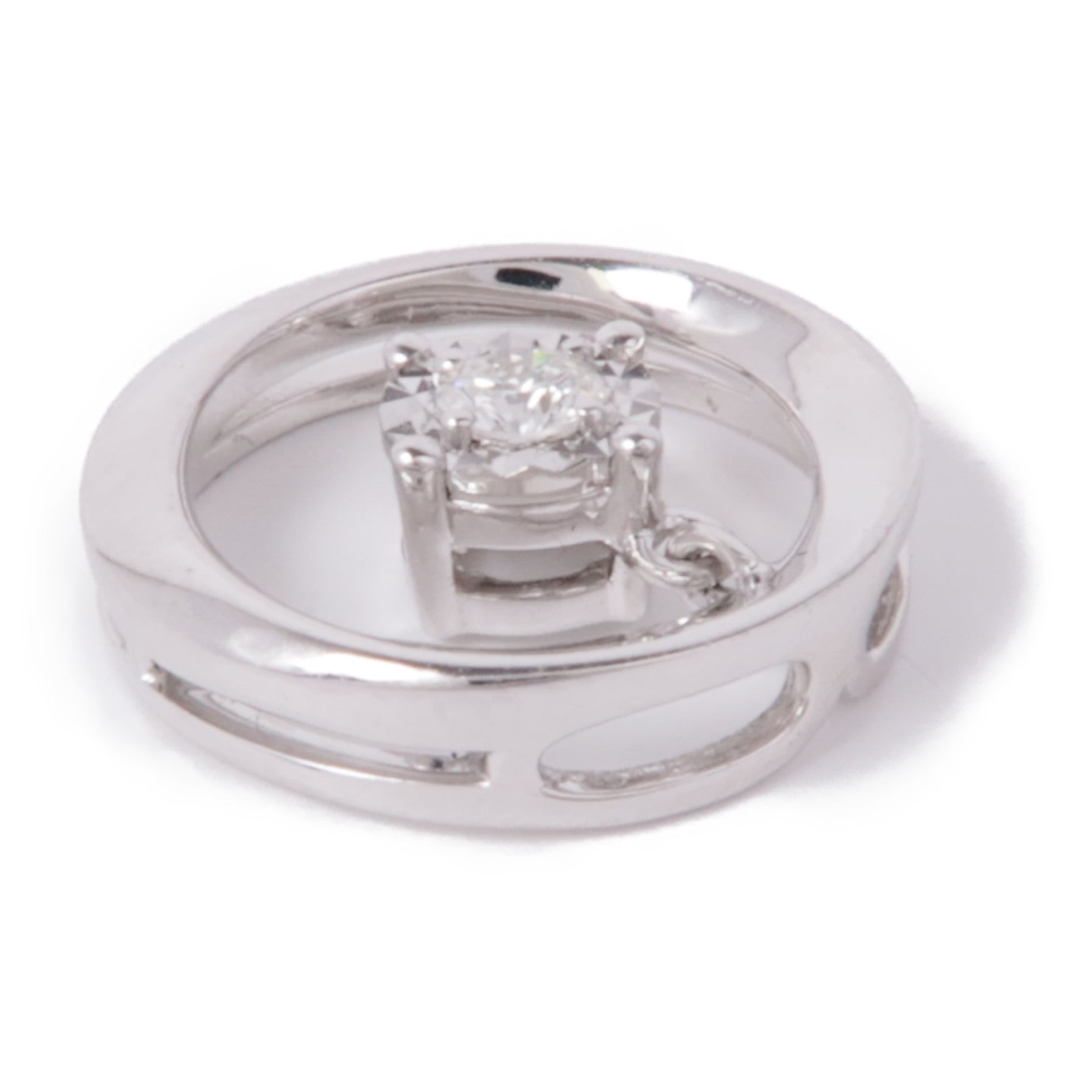 JEWELRY 18K白金Diamond Pendant Top鑽石吊墜