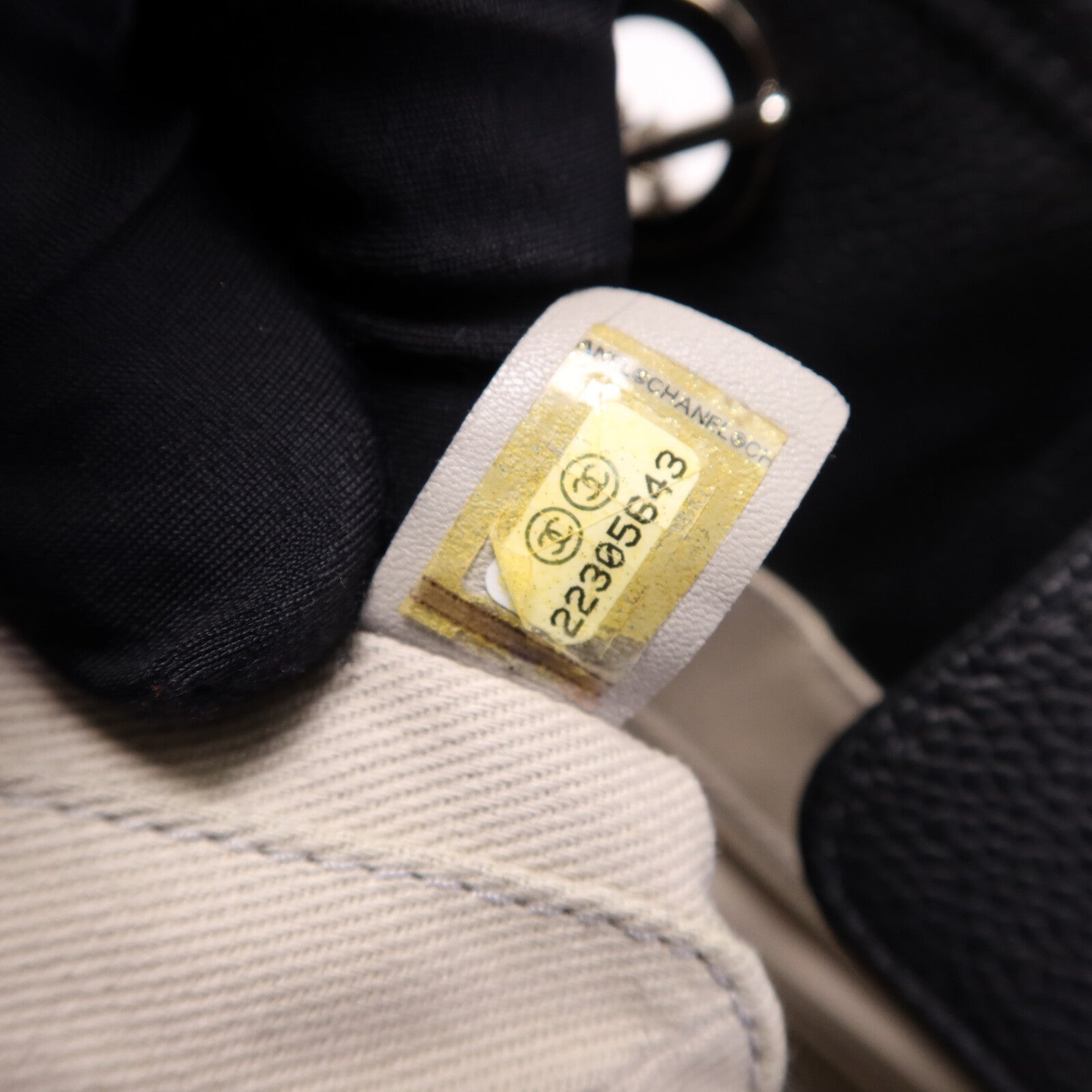 CHANEL 牛皮皮革Deauville Tote Bag銀扣手挽袋