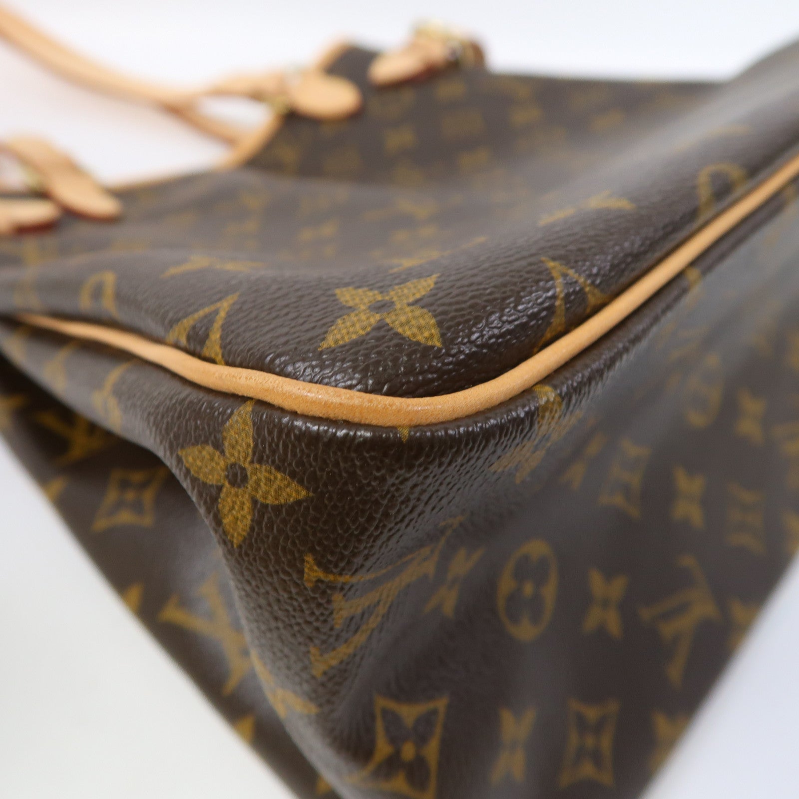 LOUIS VUITTON Monogram Batignolles金扣手挽袋啡色