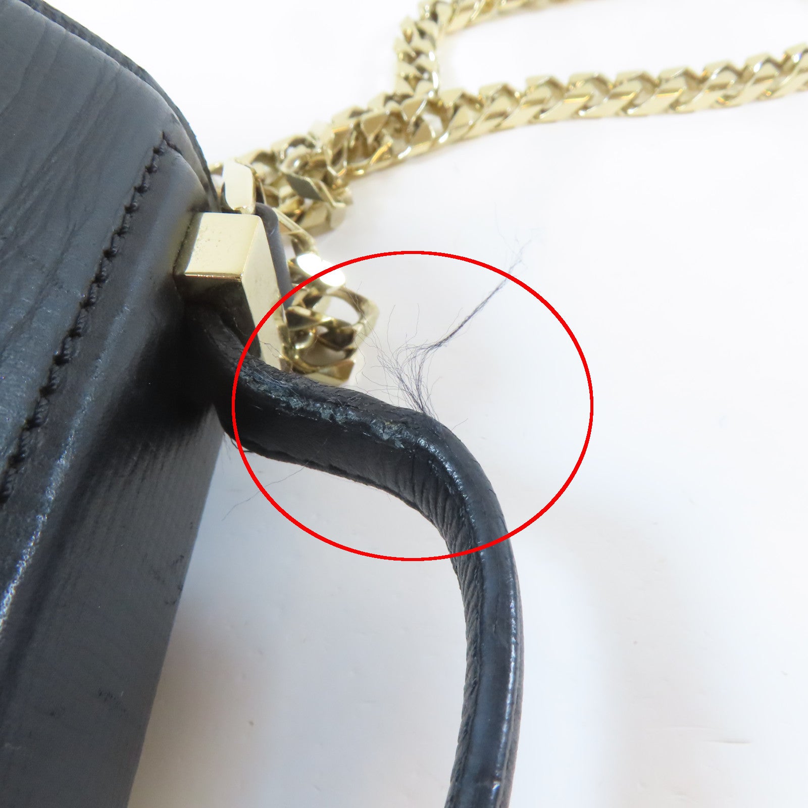 GIVENCHY 牛皮皮革 Pandora Box 金扣 鏈帶肩背袋 黑色