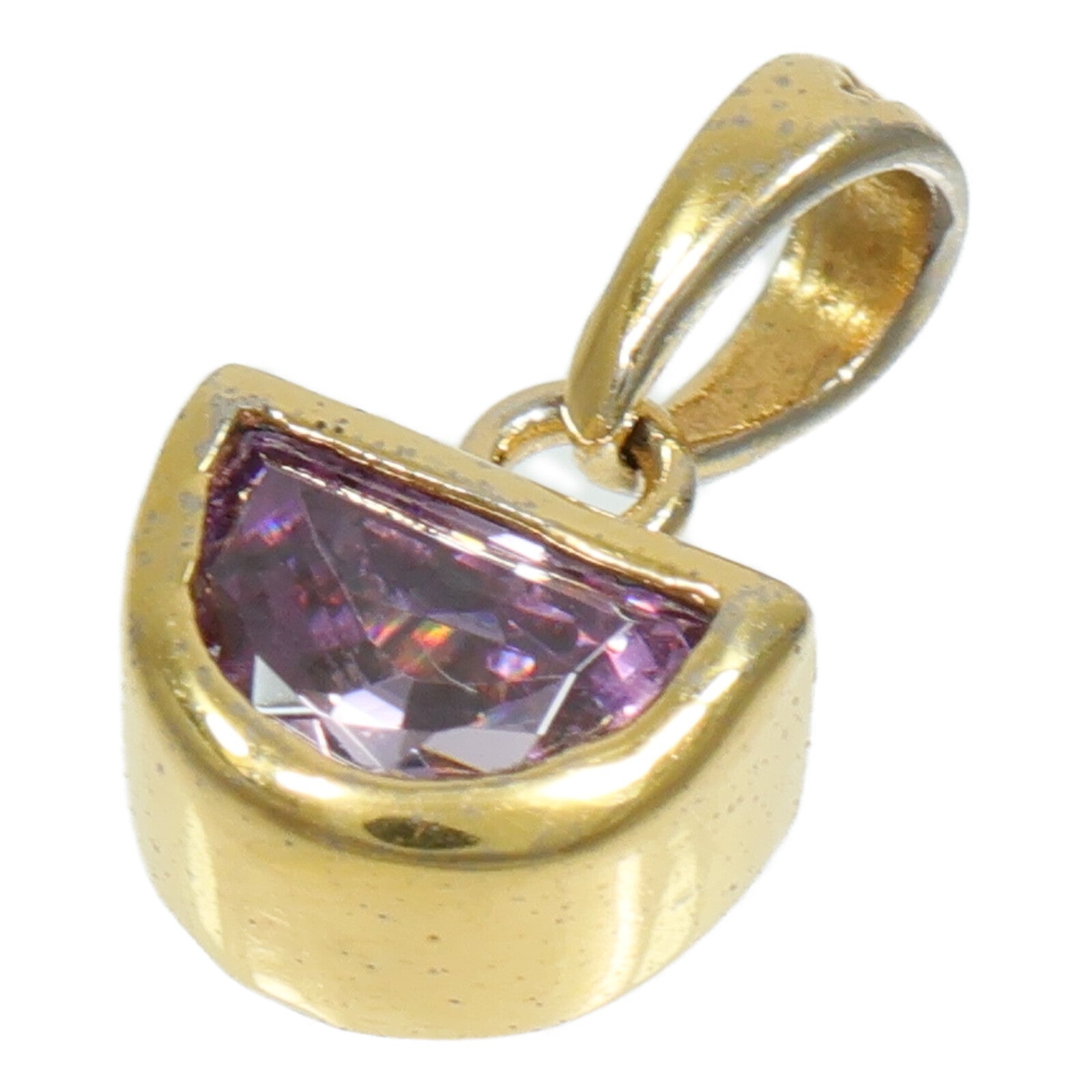 JEWELRY 18K黃金Amethyst Pendant Top紫水晶吊墜