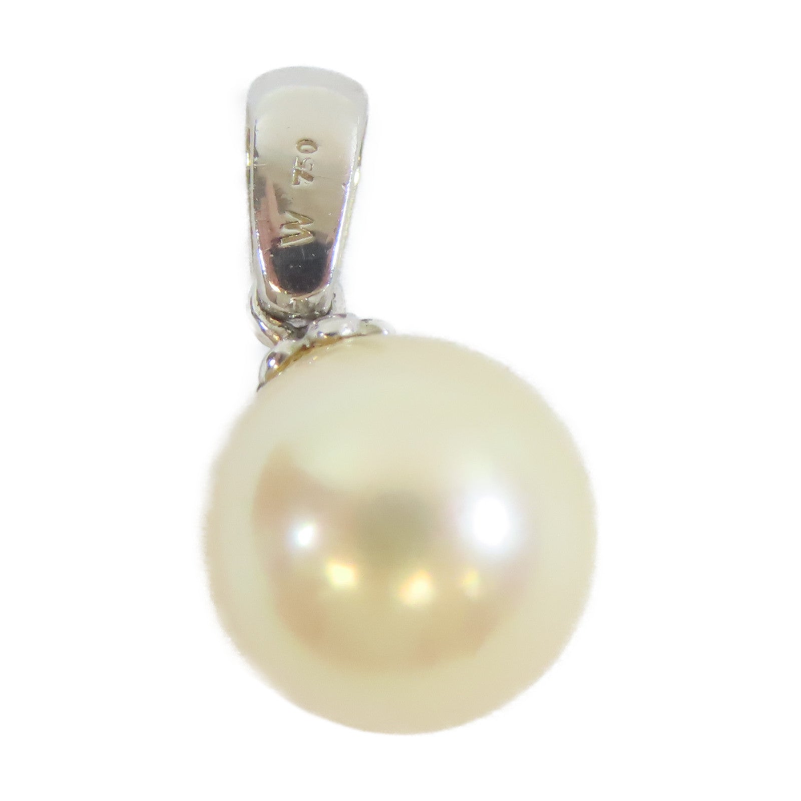 JEWELRY 【激減優惠】18K白金Pearl Top 1.44g珍珠吊墜