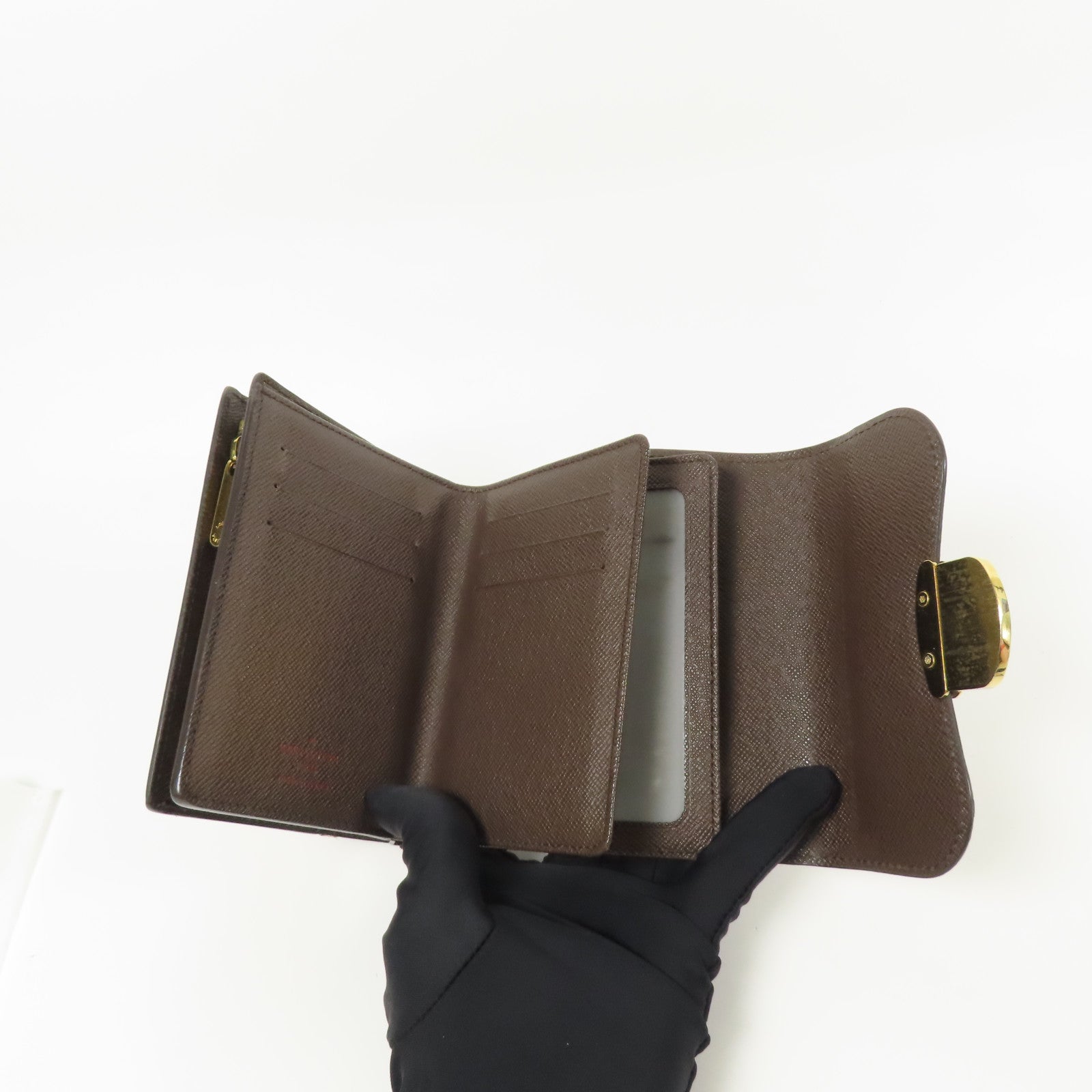 LOUIS VUITTON Damier Joey Wallet金扣錢包