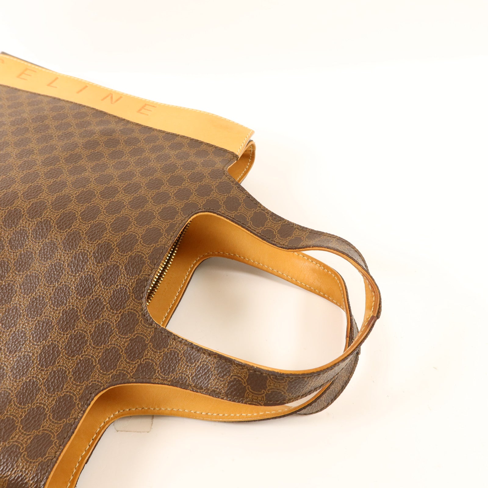 CELINE 塗層帆布Handbag金扣手挽袋