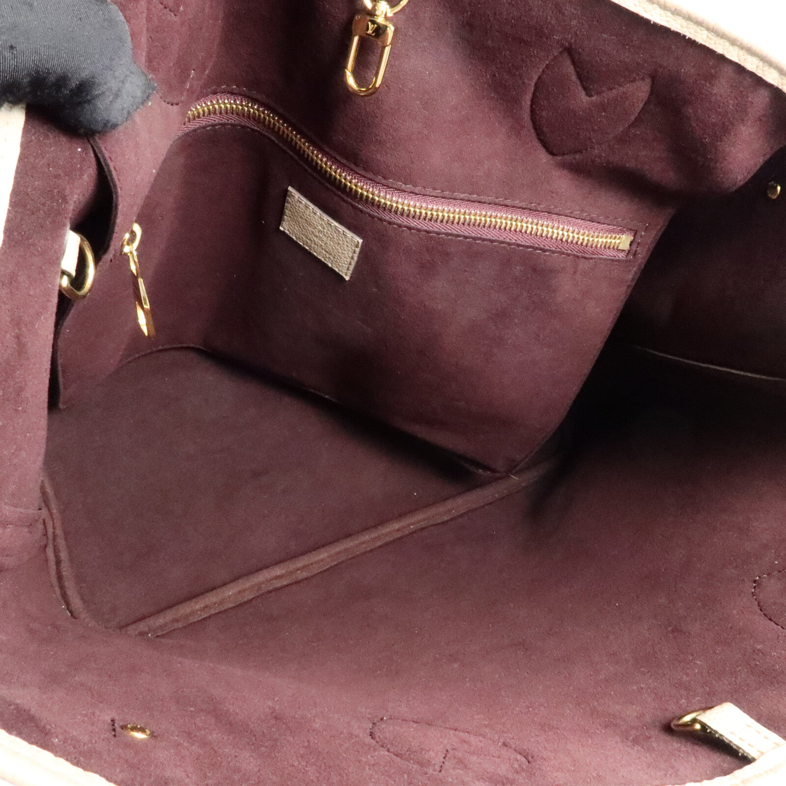LOUIS VUITTON Monogram Empreinte Neverfull MM肩背袋