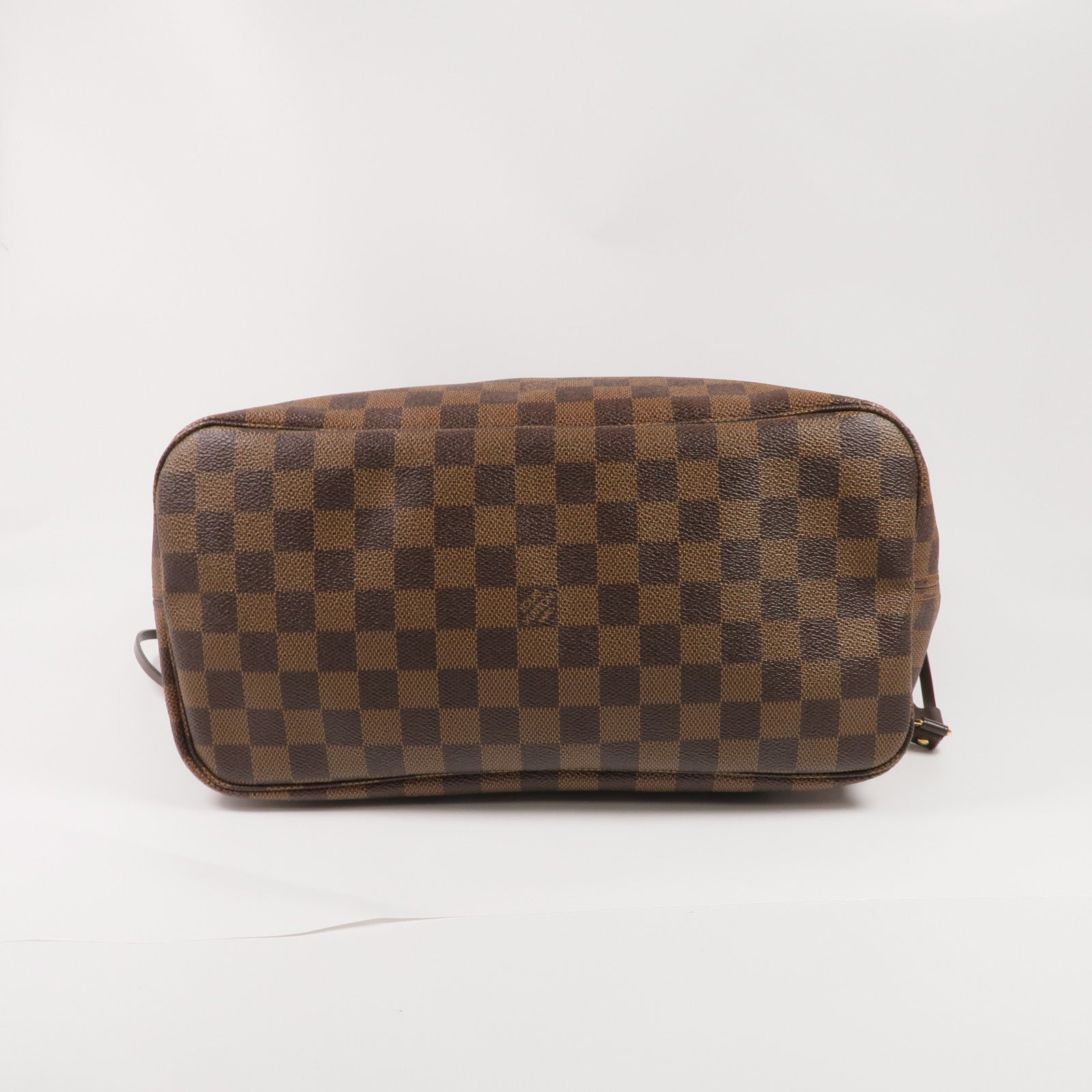 LOUIS VUITTON Damier Neverfull MM金扣肩背袋/手挽袋