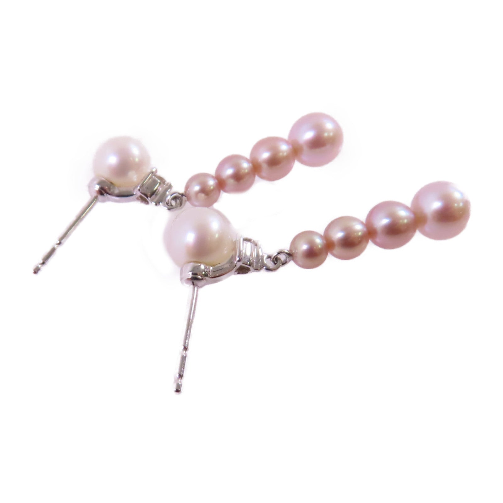 MIKIMOTO 925純銀/珍珠Pearl Earrings銀扣耳環