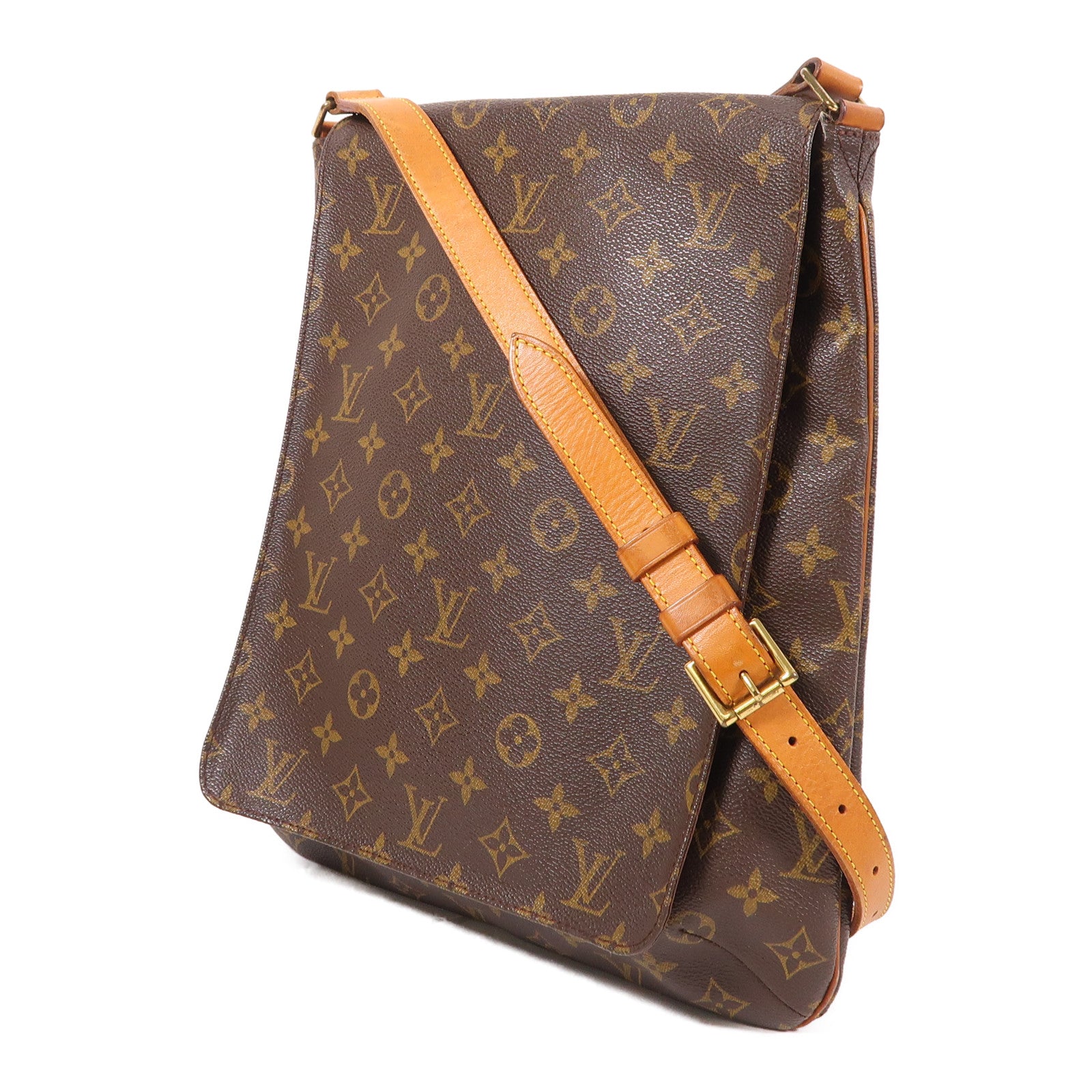 LOUIS VUITTON Monogram Musette金扣肩背袋