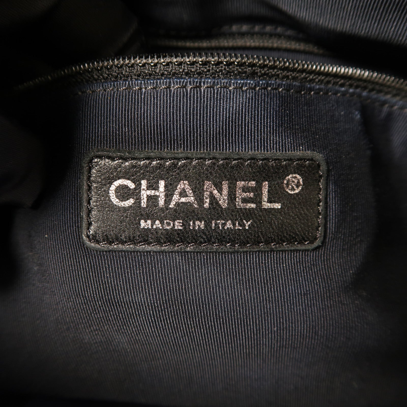 CHANEL 羊皮皮革Chain Shoulder Bag銀扣鏈帶肩背袋
