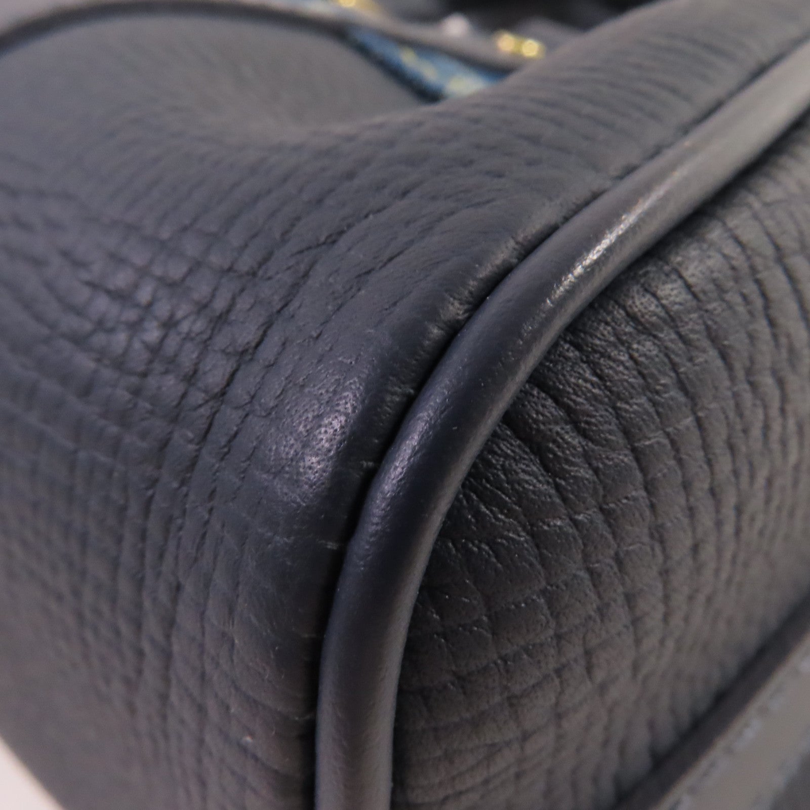 LOUIS VUITTON Monogram Denim Nigo Keepall XS Bag金扣手挽肩背兩用袋藍色