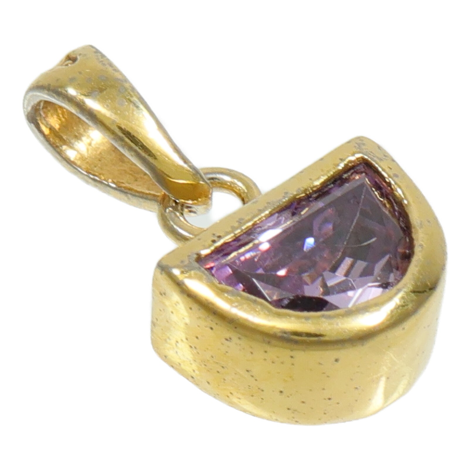 JEWELRY 18K黃金Amethyst Pendant Top紫水晶吊墜