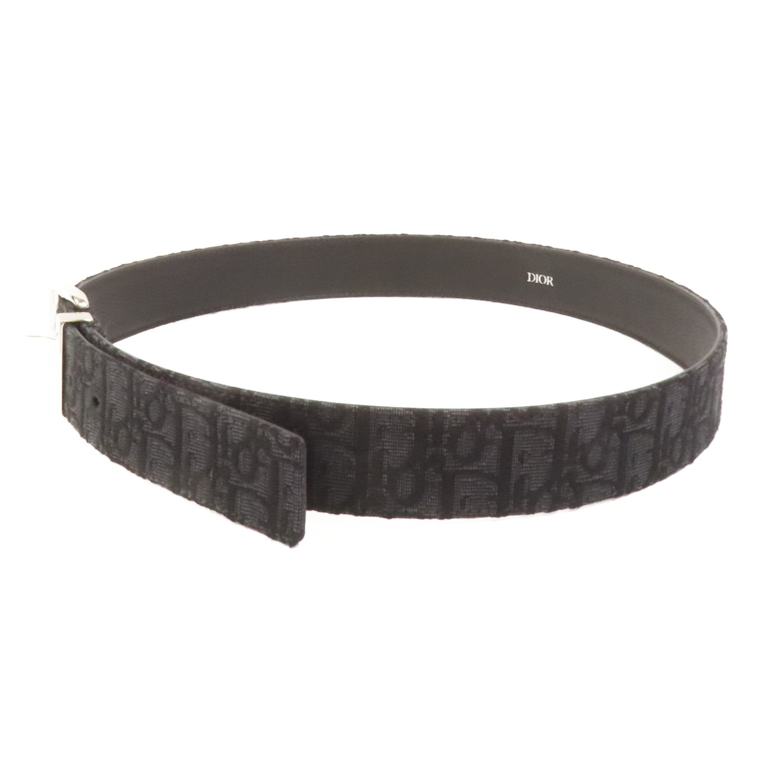 Dior 帆布Casual Melt 35MM DO JAC銀扣皮帶