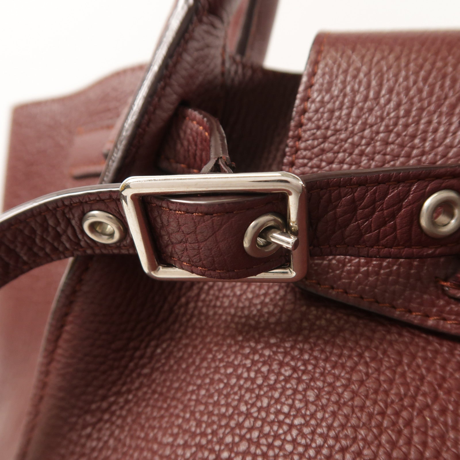 CELINE 牛皮皮革Small Big Bag銀扣手挽肩背兩用袋
