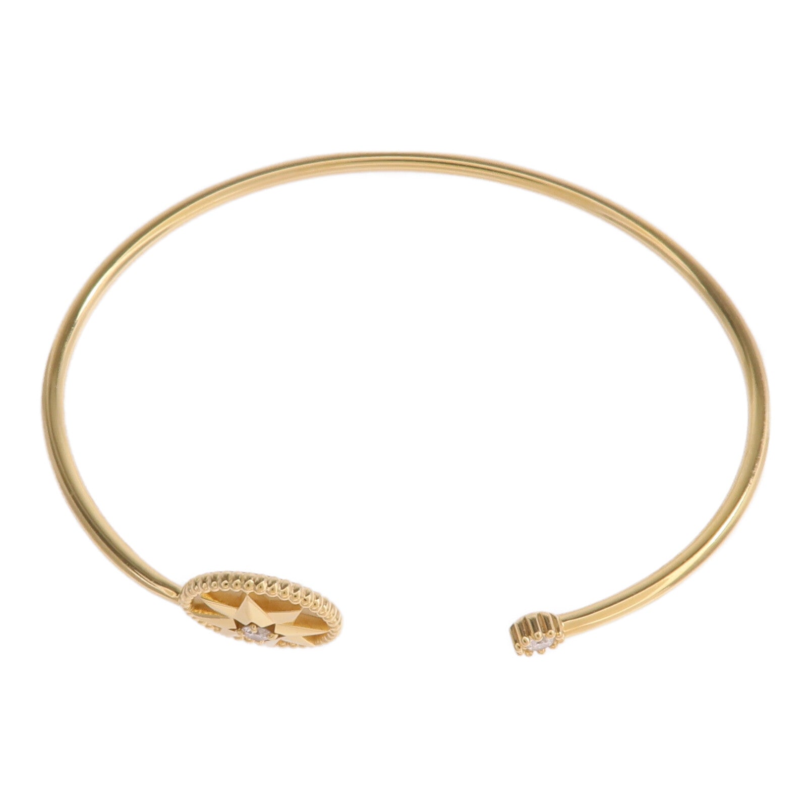 Dior 18K黃金Rose Des Vents Bracelet珍珠母貝/鑽石手鐲