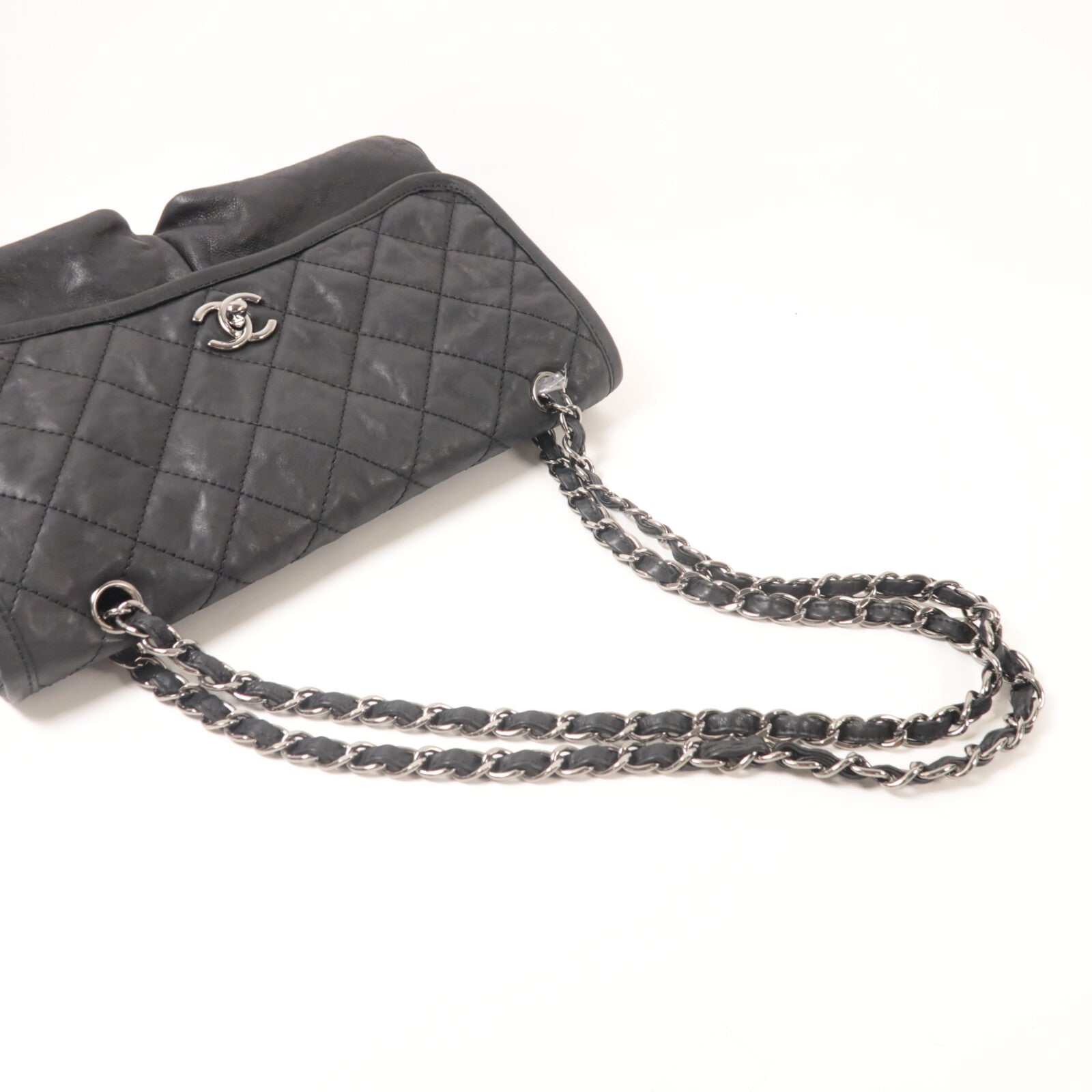CHANEL 牛皮皮革Chain Shoulder鏈帶肩背袋