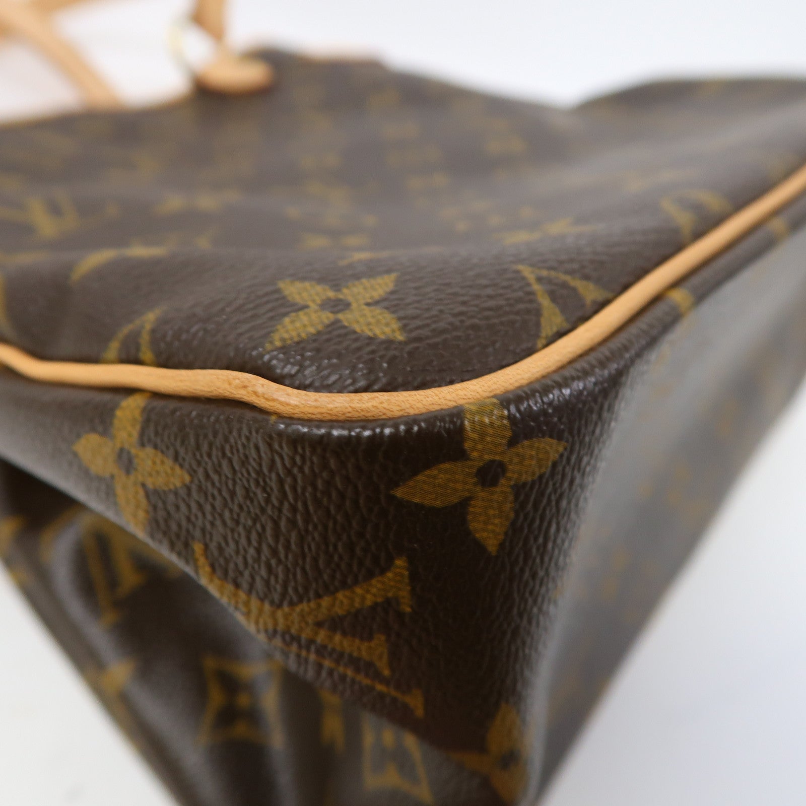 LOUIS VUITTON Monogram Batignolles金扣手挽袋啡色