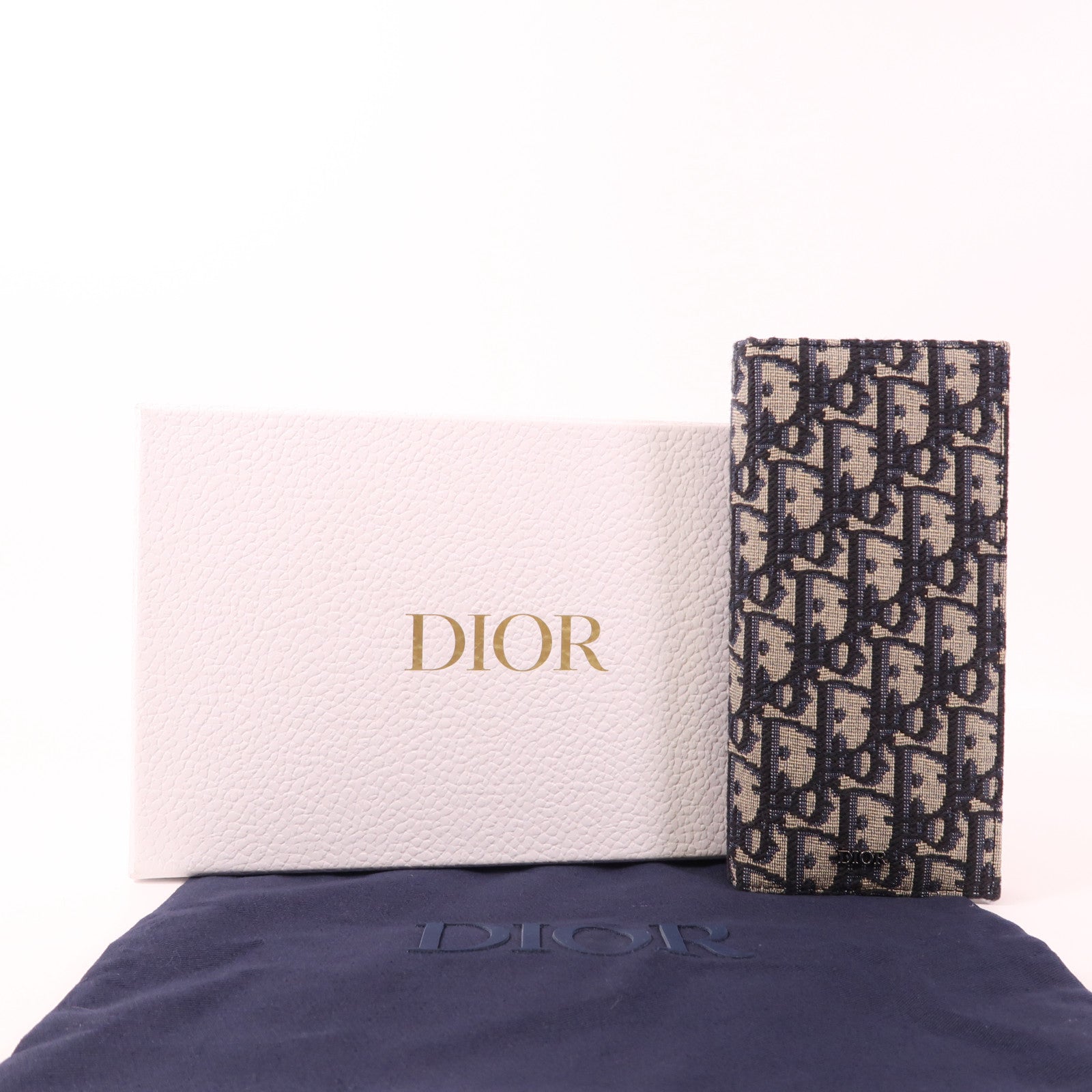 Dior 帆布Long Wallet銀扣長錢包