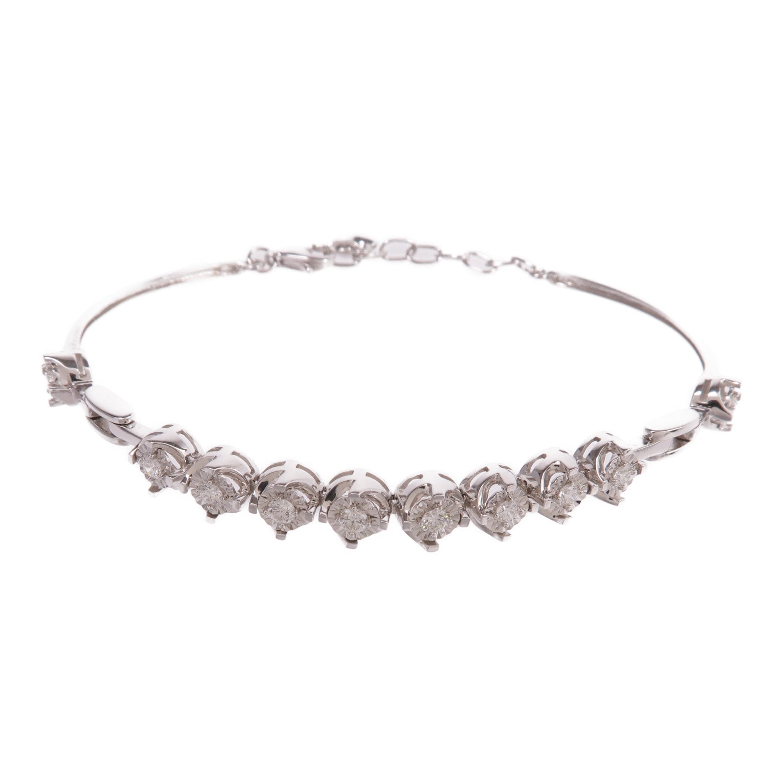 JEWELRY 【激減優惠】18K白金Diamond Bracelet鑽石手鏈