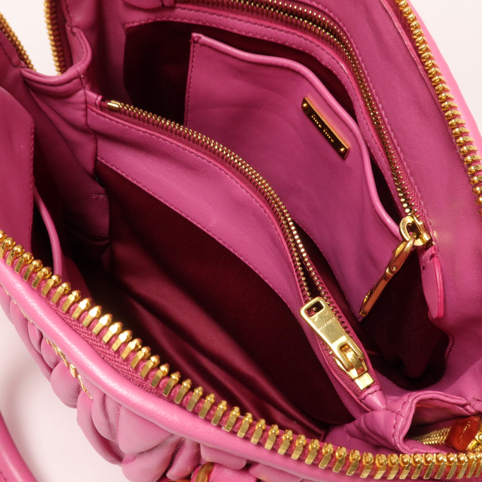 Miu Miu 羊皮皮革Shoulder Bag手挽肩背兩用袋