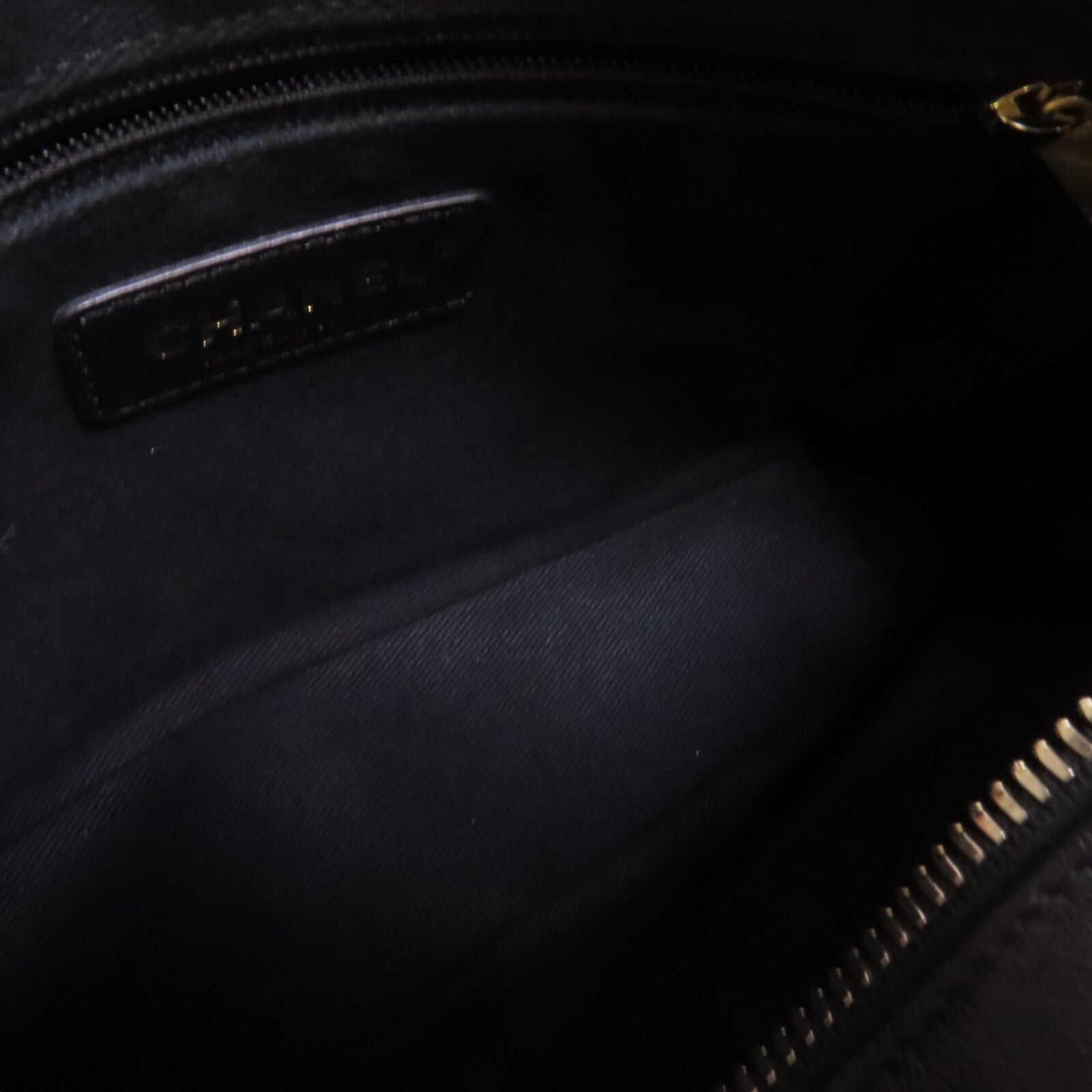 CHANEL 牛皮皮革Chain 2Way Shoulder Bag金扣鏈帶手挽肩背兩袋