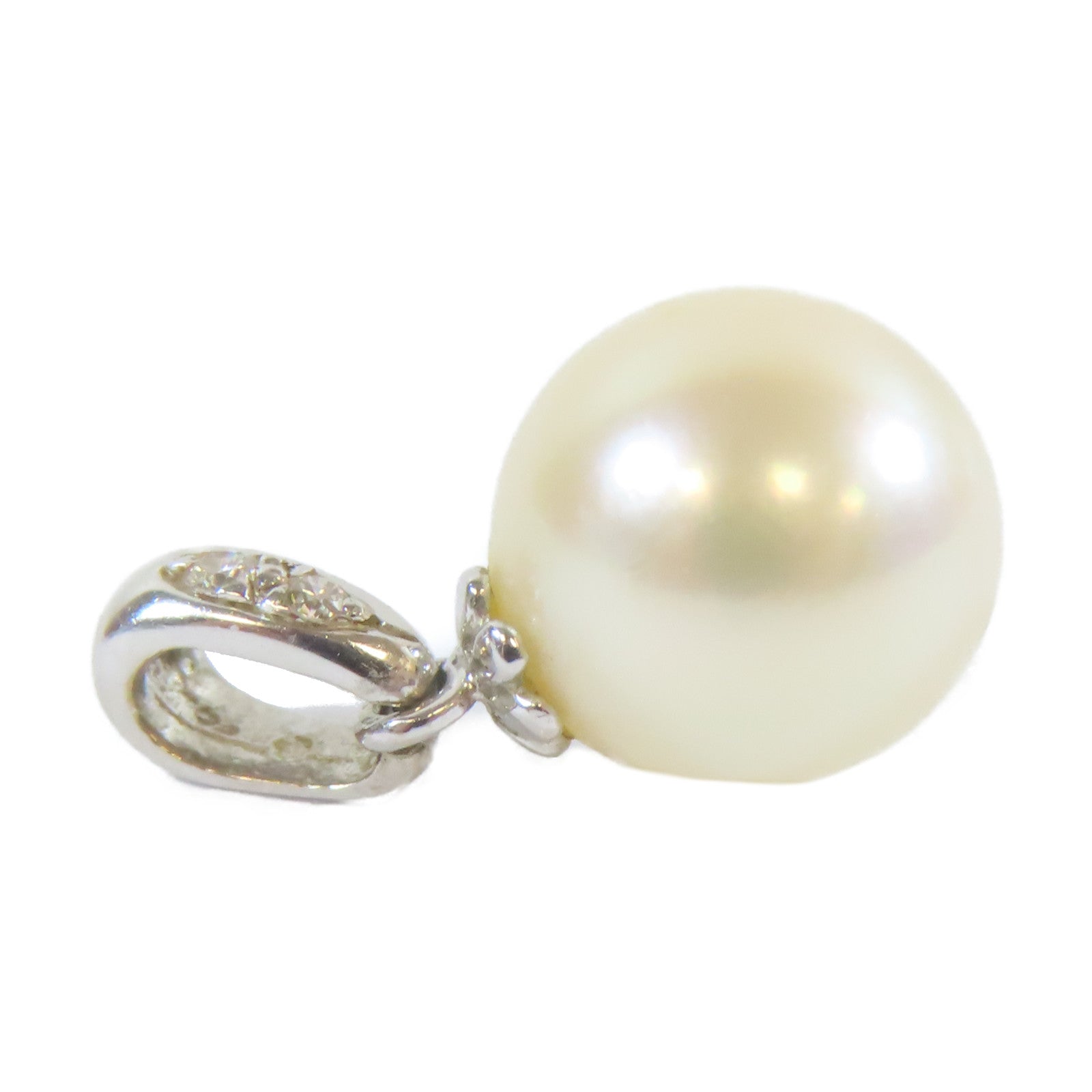 JEWELRY 【激減優惠】18K白金Pearl Top 1.44g珍珠吊墜
