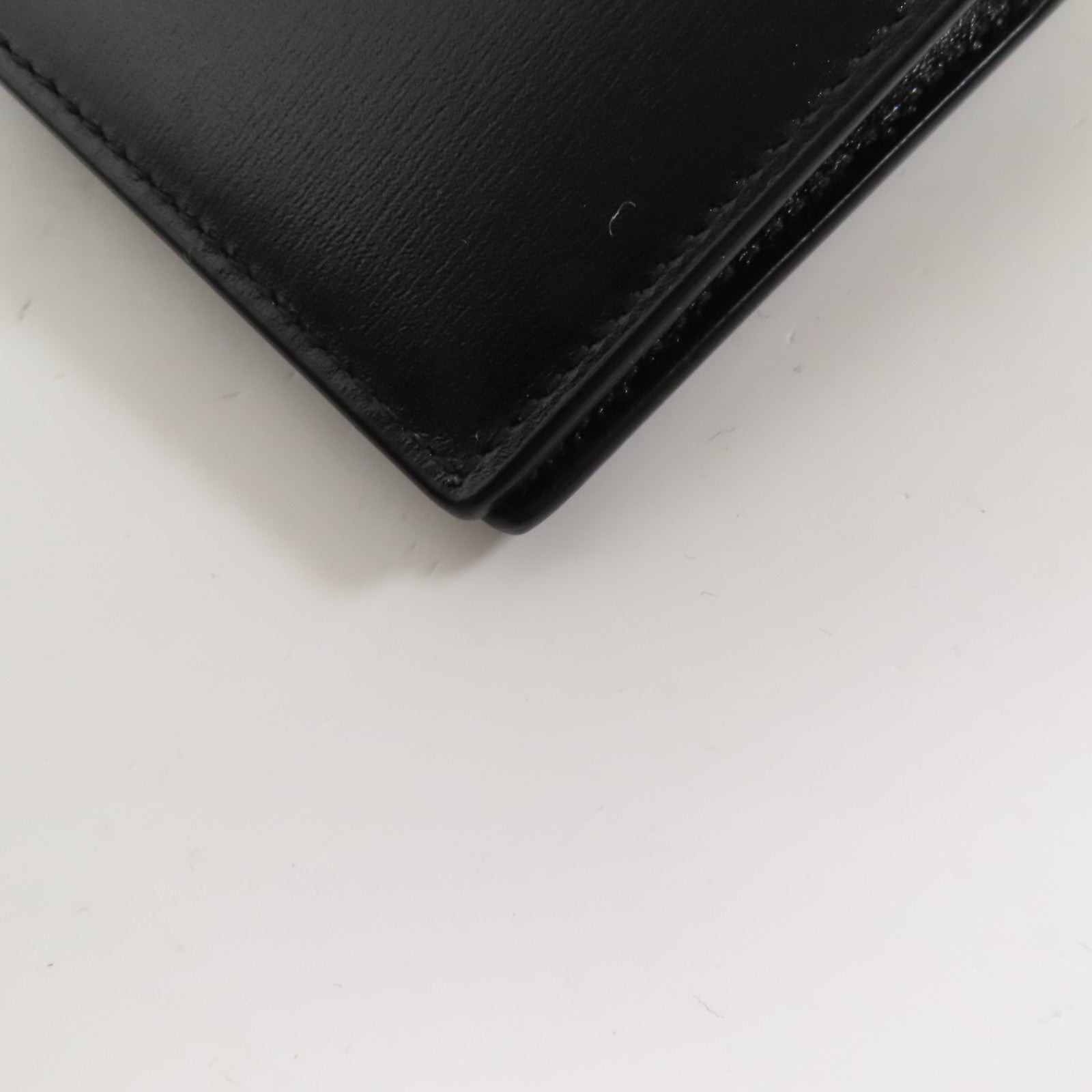 SAINT LAURENT 皮革Card Case銀扣卡片套