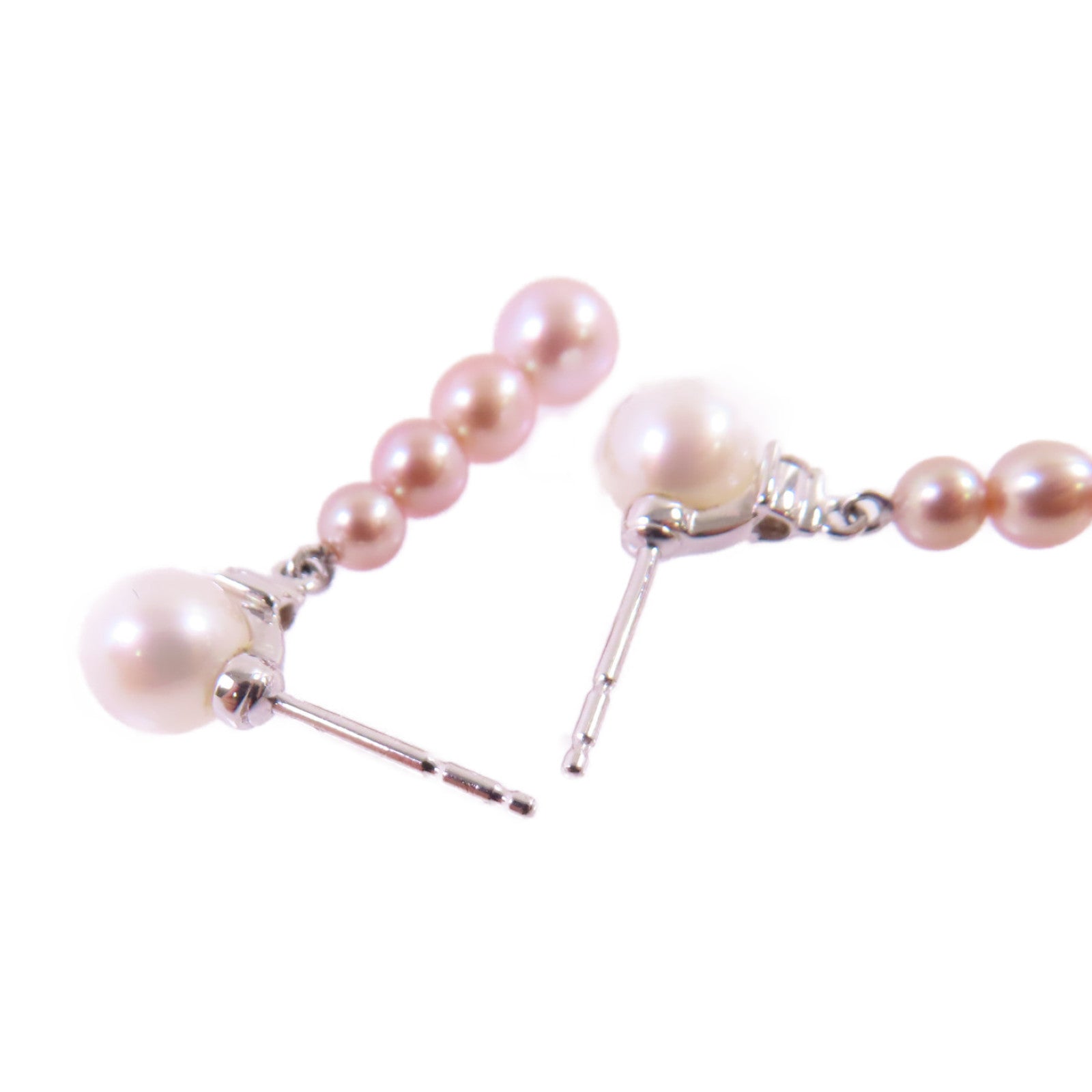 MIKIMOTO 925純銀/珍珠Pearl Earrings銀扣耳環