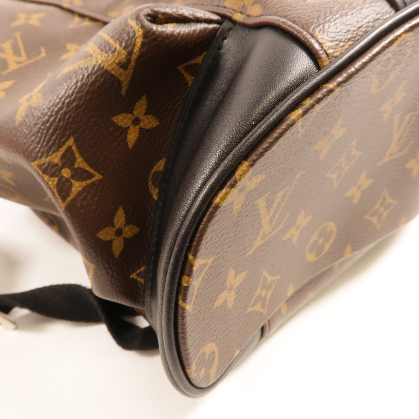 LOUIS VUITTON Monogram Macassar Christopher MM銀扣背包