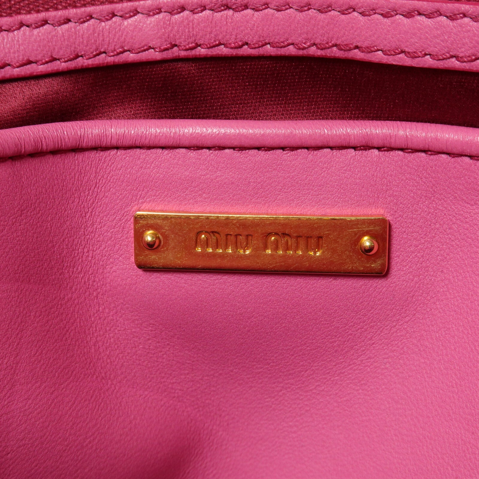 Miu Miu 羊皮皮革Shoulder Bag手挽肩背兩用袋