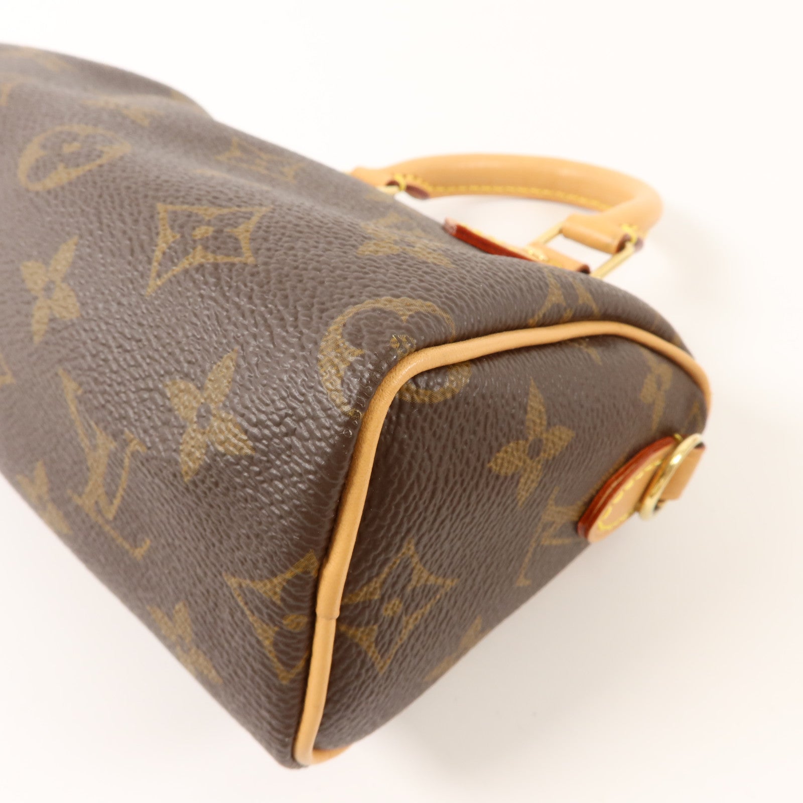 LOUIS VUITTON Monogram Nano Speedy金扣手挽肩背兩用袋