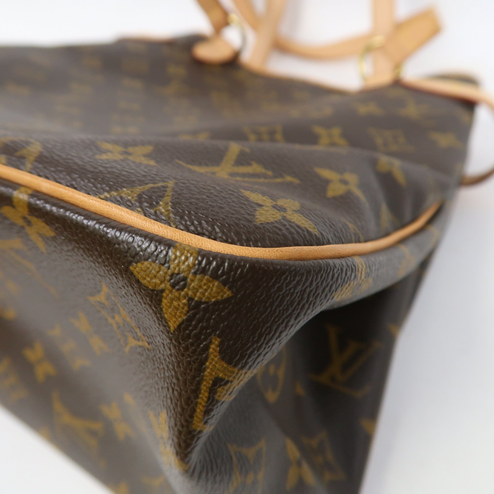 LOUIS VUITTON Monogram Batignolles金扣手挽袋啡色