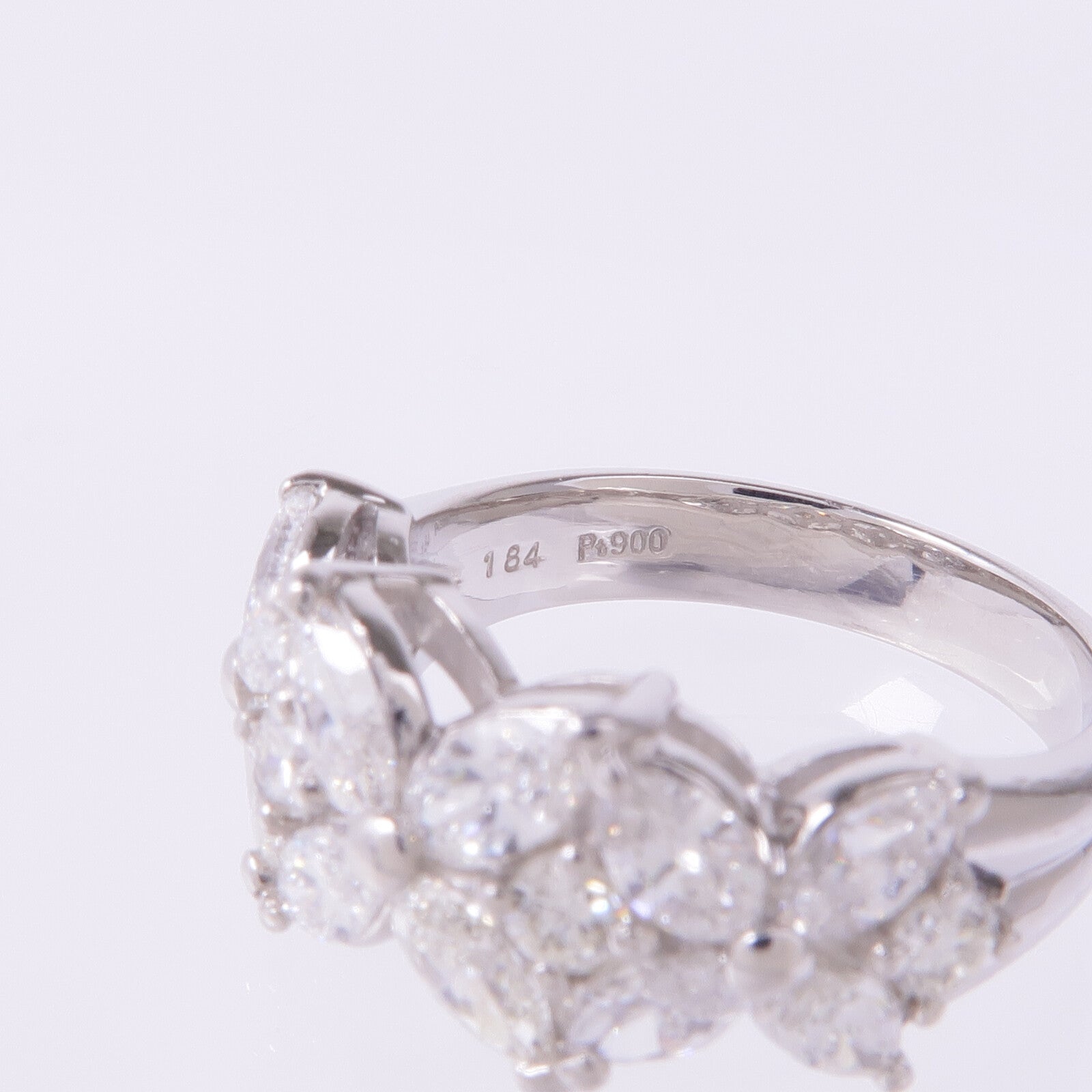 JEWELRY 【激減優惠】PT900鉑金Diamond Ring鑽石戒指US#6