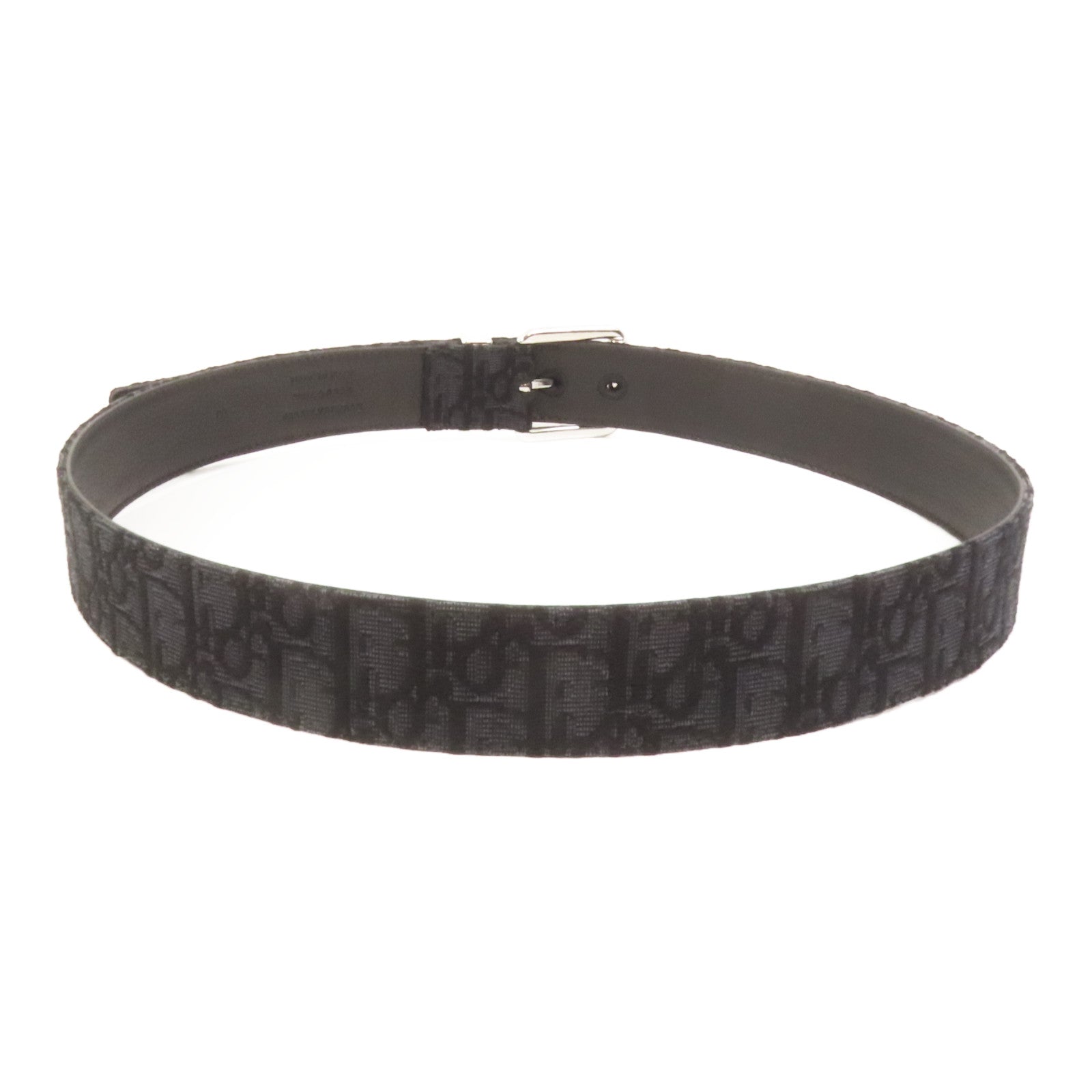 Dior 帆布Casual Melt 35MM DO JAC銀扣皮帶