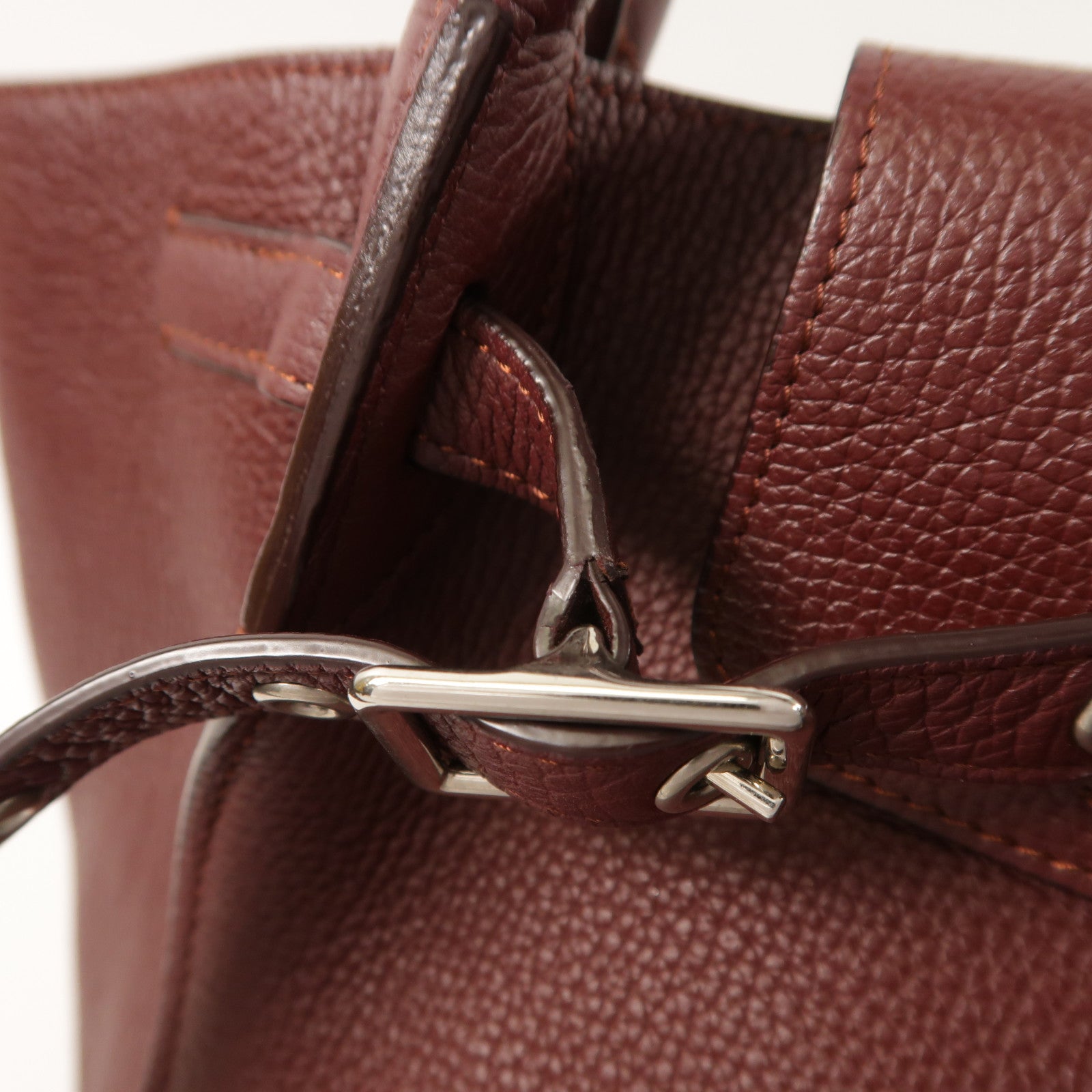 CELINE 牛皮皮革Small Big Bag銀扣手挽肩背兩用袋