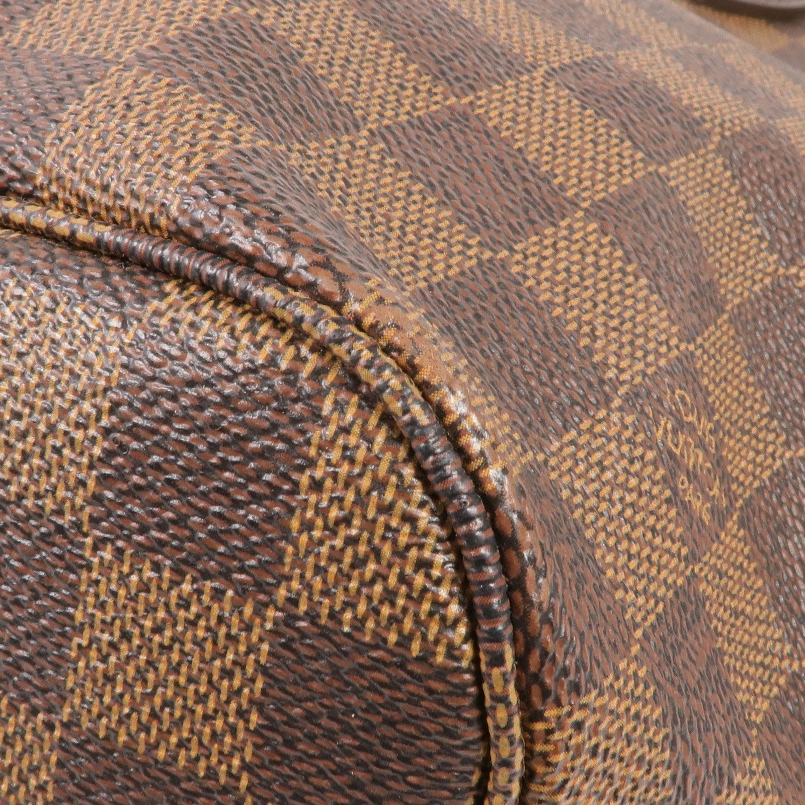 LOUIS VUITTON Damier Neverfull MM金扣肩背袋/手挽袋