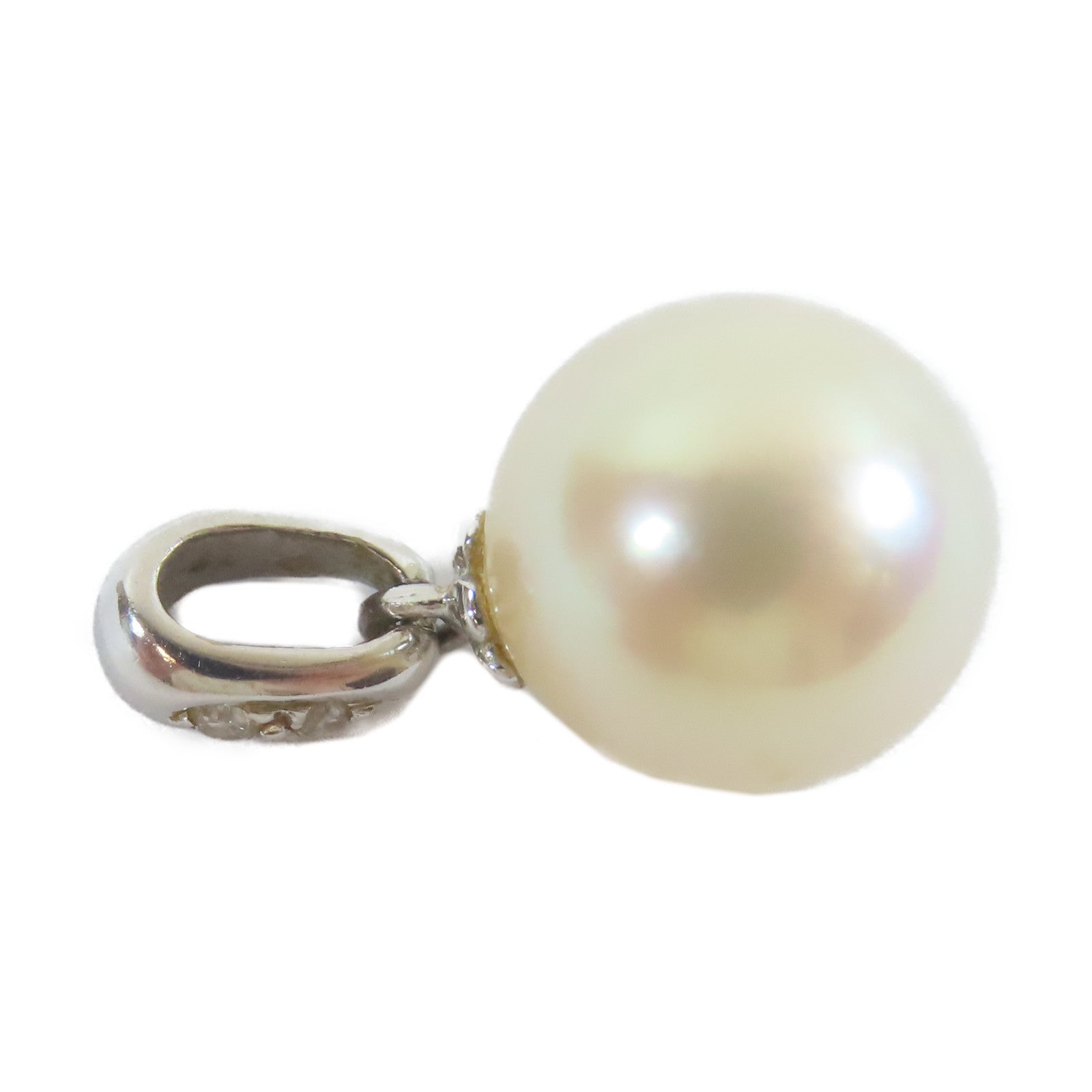 JEWELRY 【激減優惠】18K白金Pearl Top 1.44g珍珠吊墜