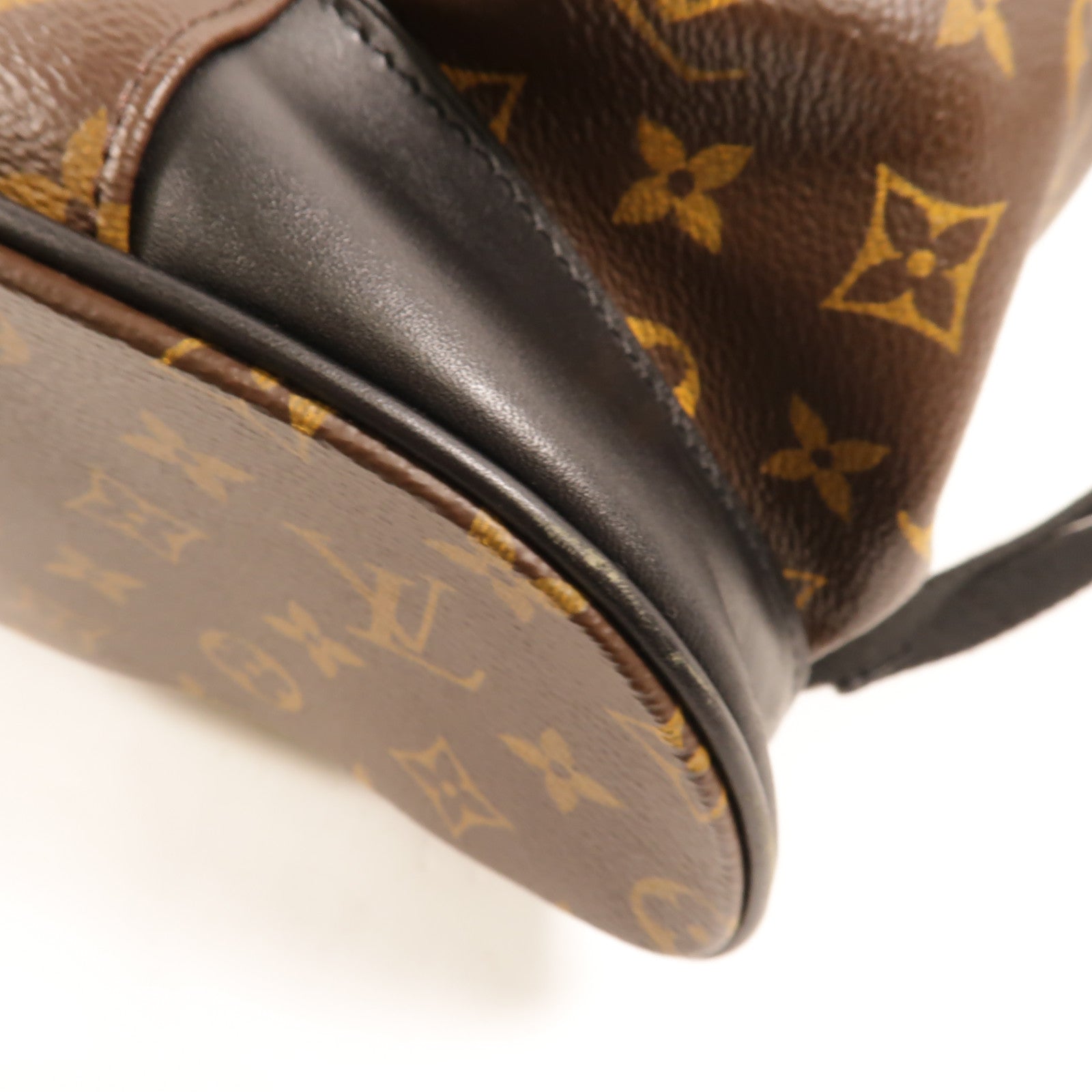 LOUIS VUITTON Monogram Macassar Christopher MM銀扣背包