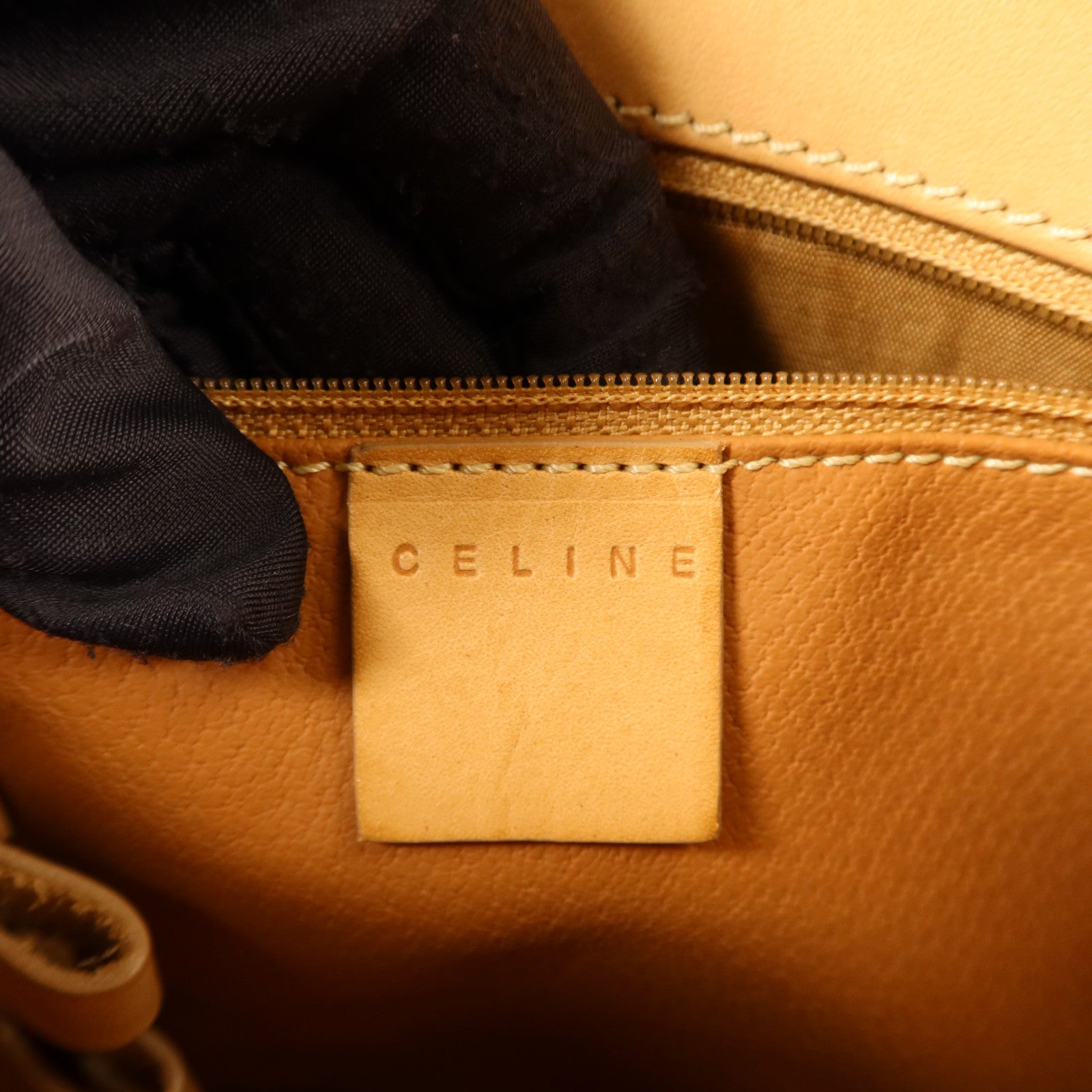 CELINE 塗層帆布Handbag金扣手挽袋