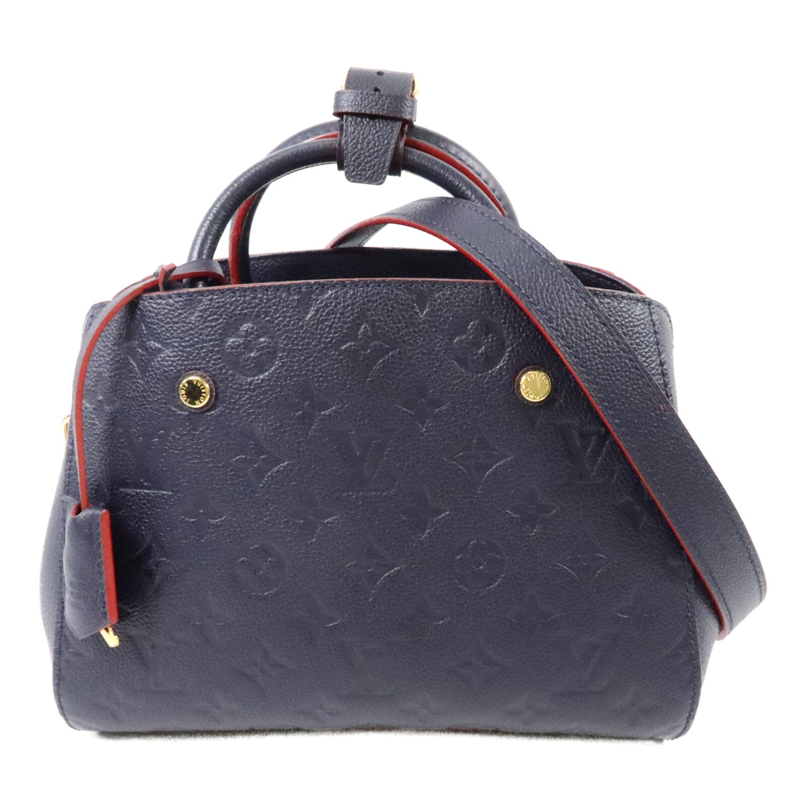 LOUIS VUITTON Monogram Empreinte Montaigne BB手挽肩背兩用袋