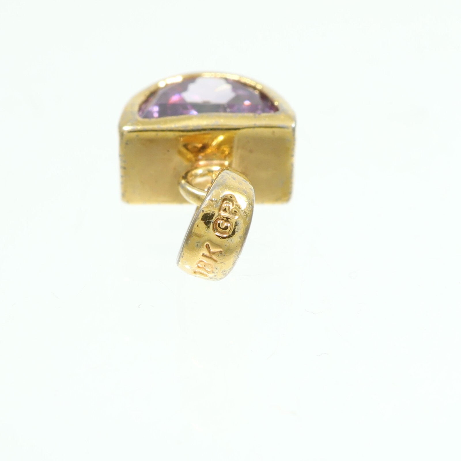 JEWELRY 18K黃金Amethyst Pendant Top紫水晶吊墜