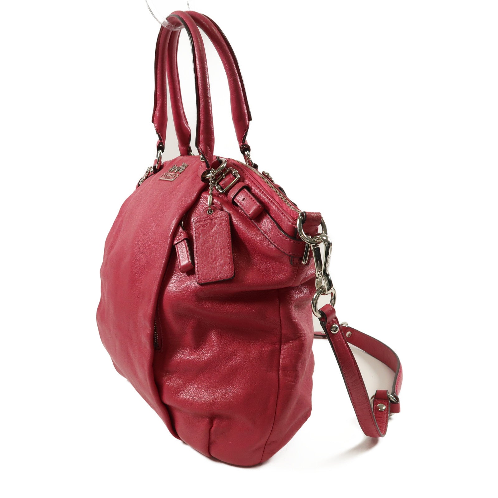 COACH 牛皮皮革2 Way Shoulder手挽肩背兩用袋