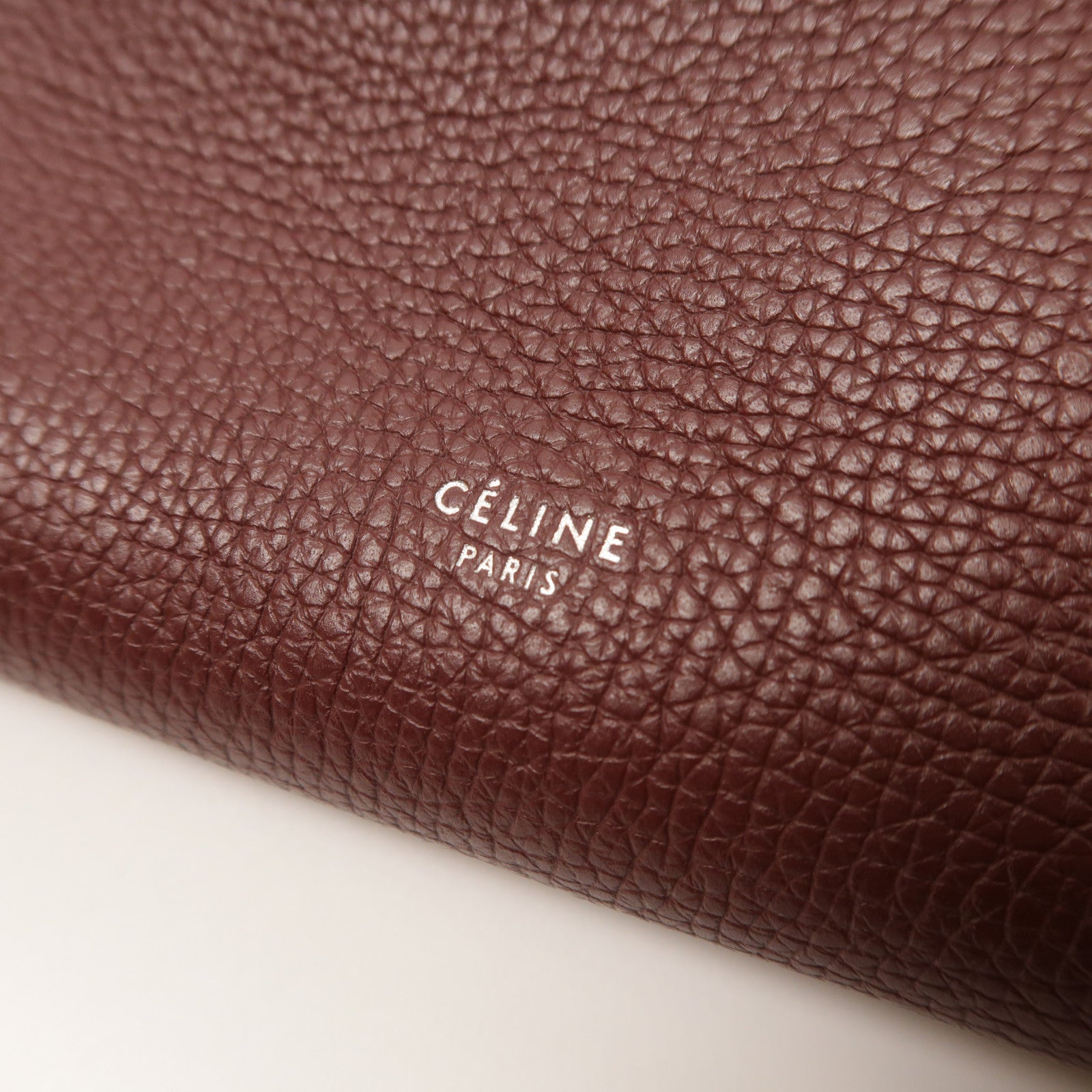 CELINE 牛皮皮革Small Big Bag銀扣手挽肩背兩用袋