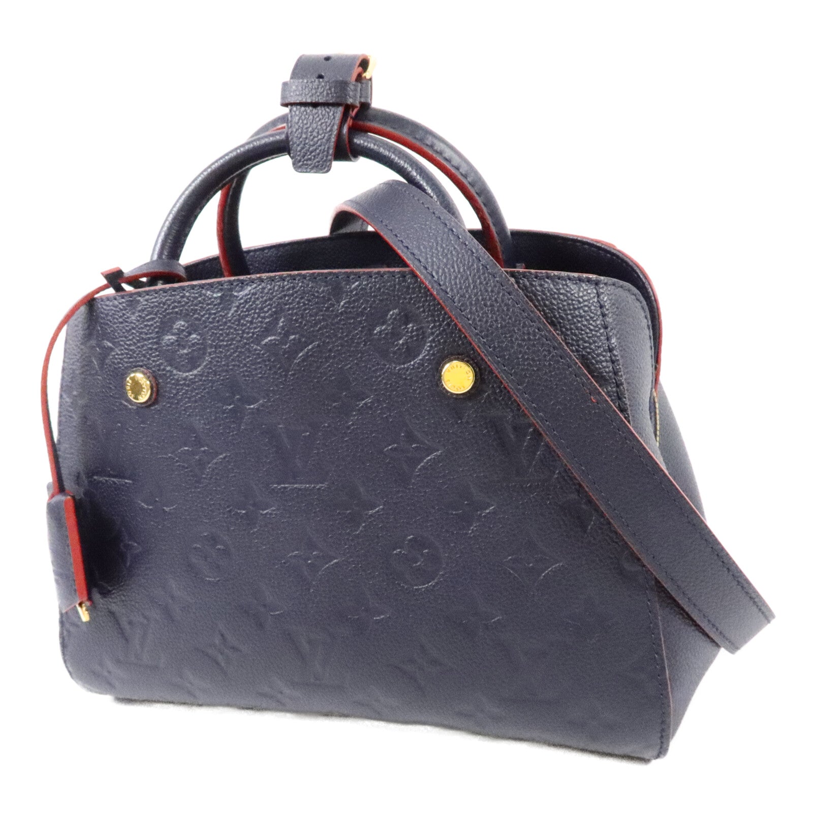 LOUIS VUITTON Monogram Empreinte Montaigne BB手挽肩背兩用袋