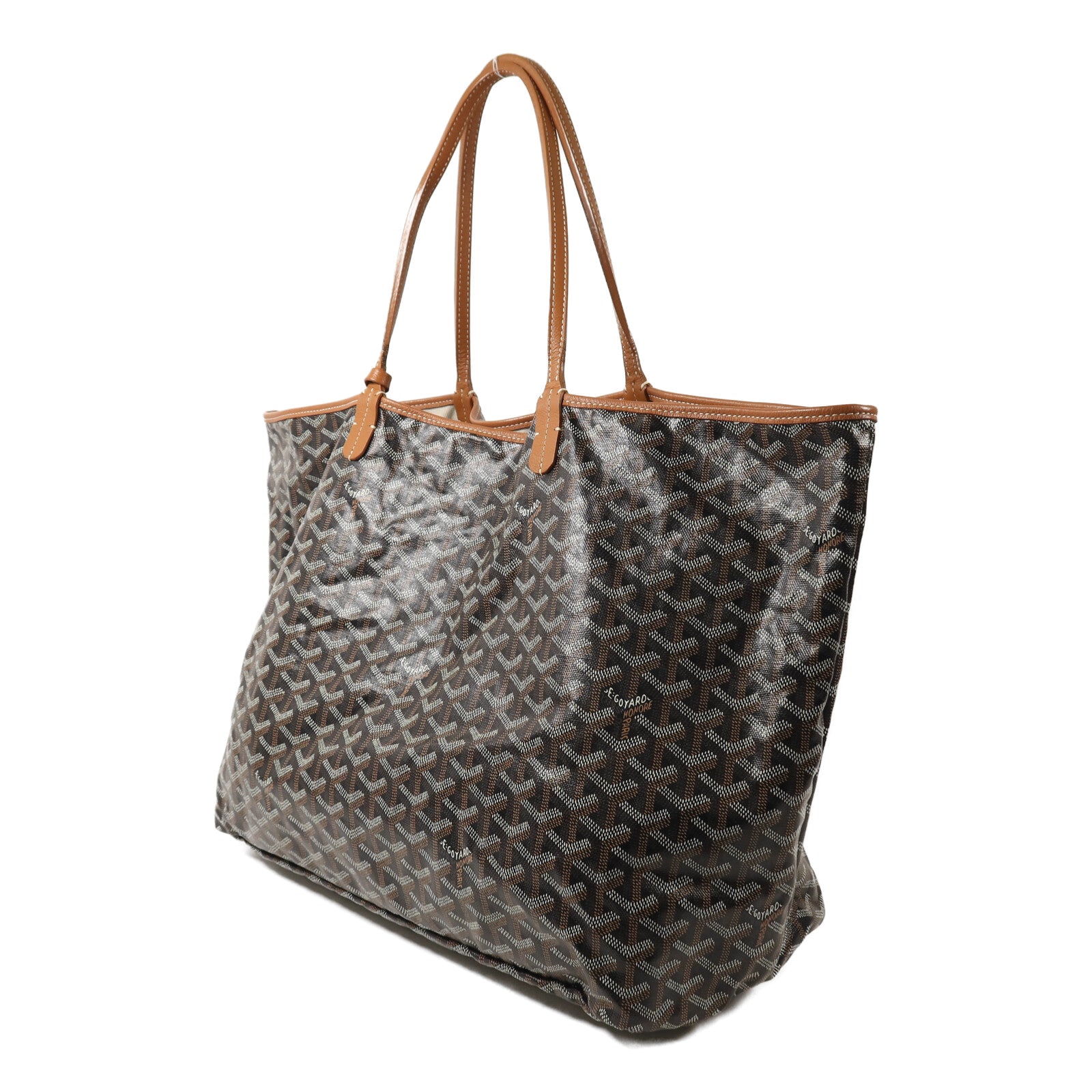 GOYARD 塗層帆布Saint Louis GM銀扣手挽袋