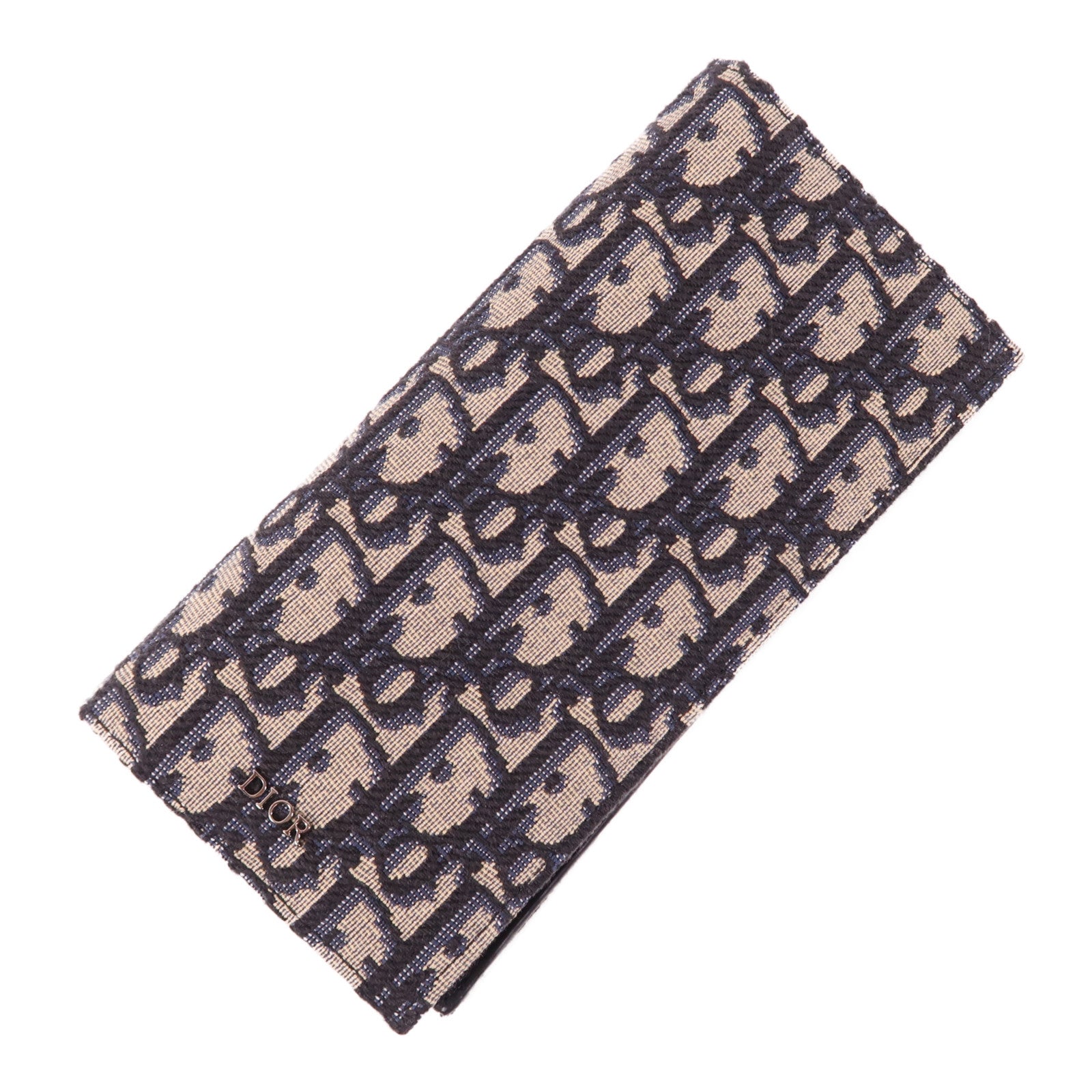 Dior 帆布Long Wallet銀扣長錢包
