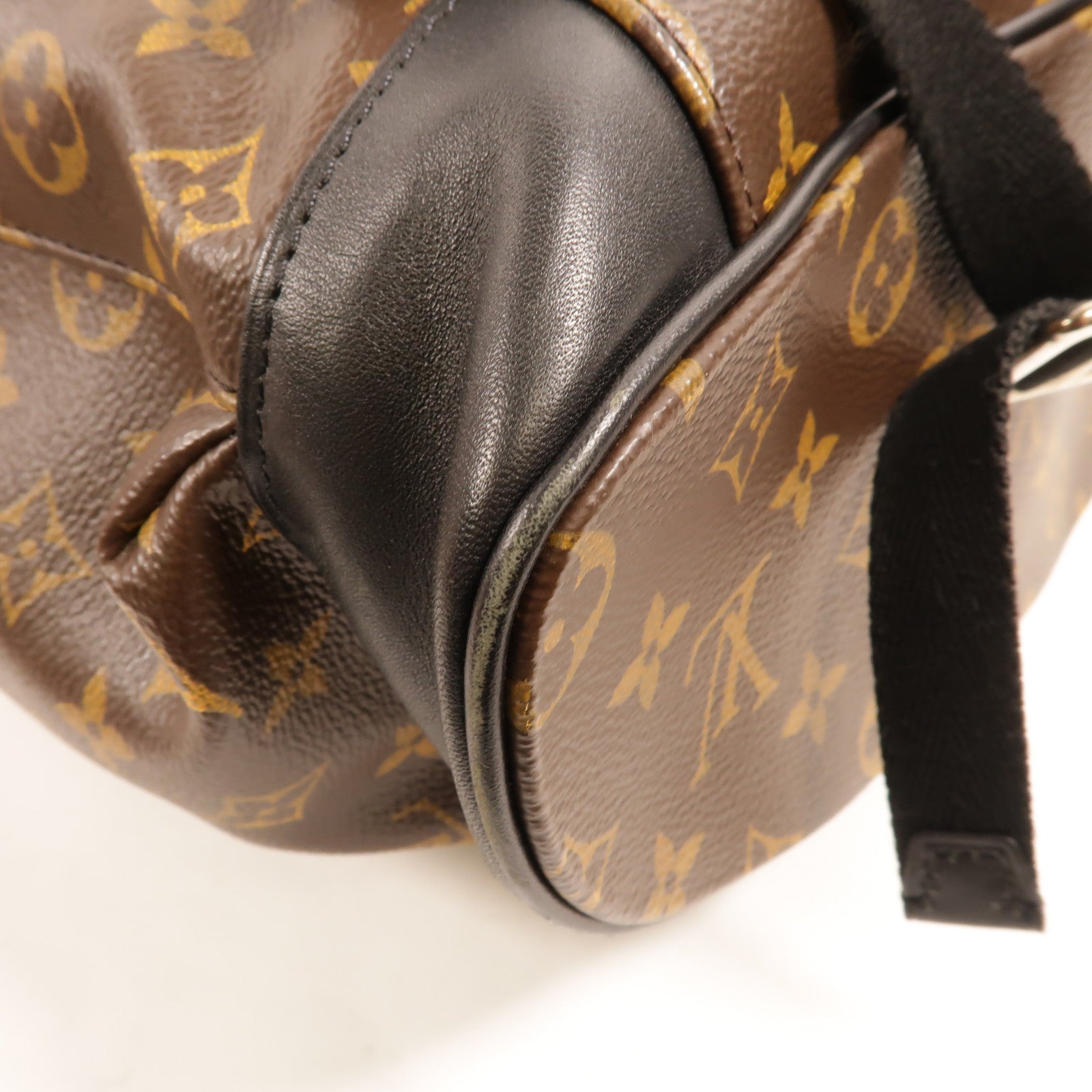 LOUIS VUITTON Monogram Macassar Christopher MM銀扣背包
