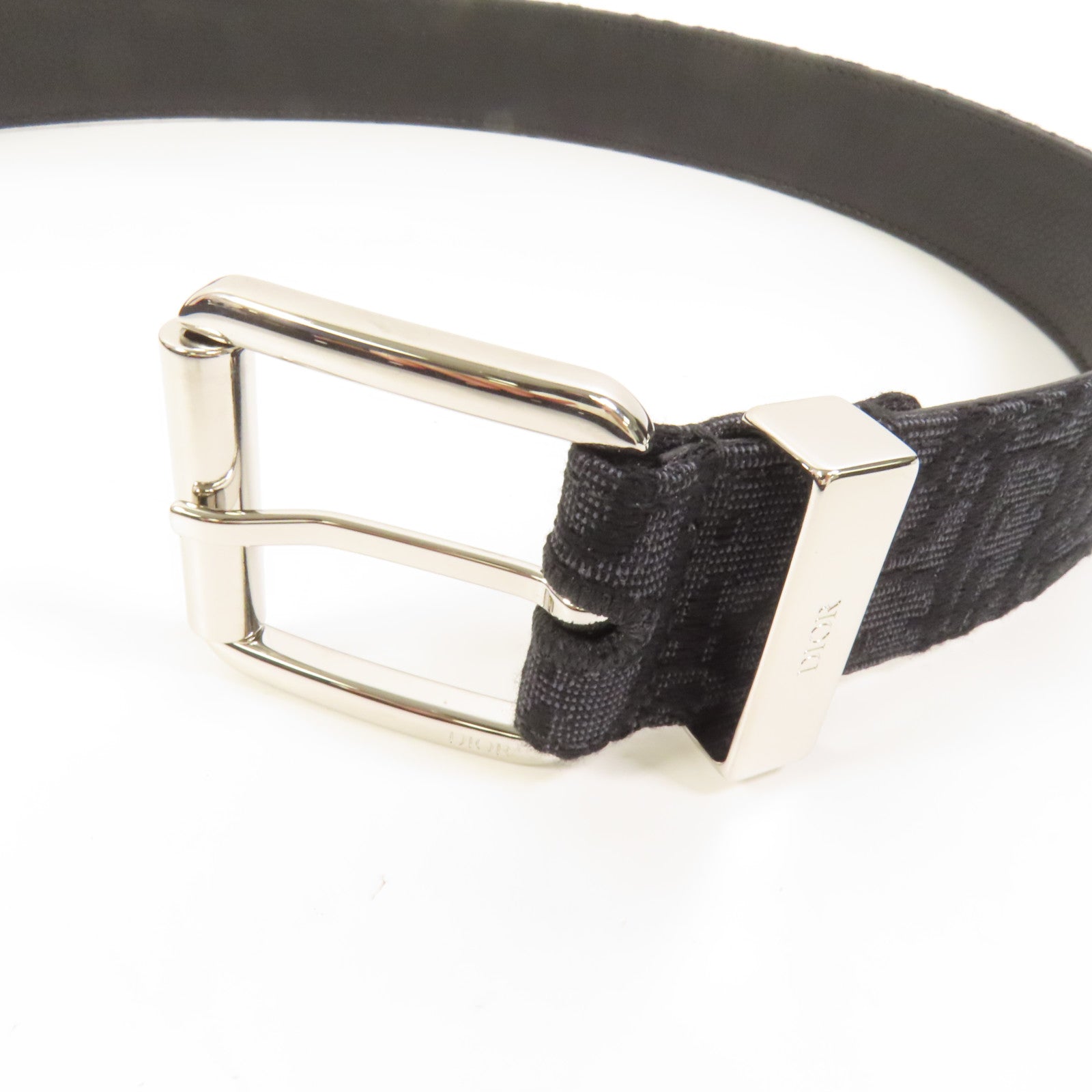 Dior 帆布Casual Melt 35MM DO JAC銀扣皮帶
