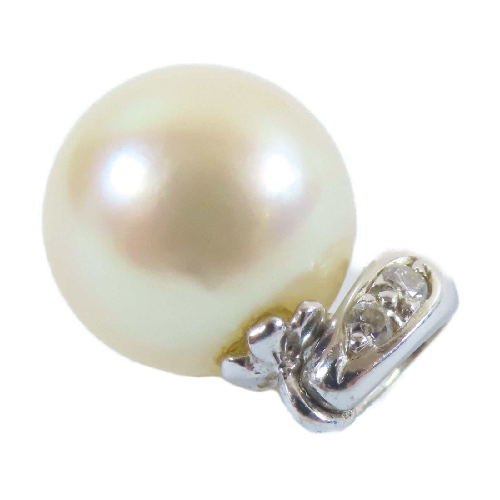 JEWELRY 【激減優惠】18K白金Pearl Top 1.44g珍珠吊墜