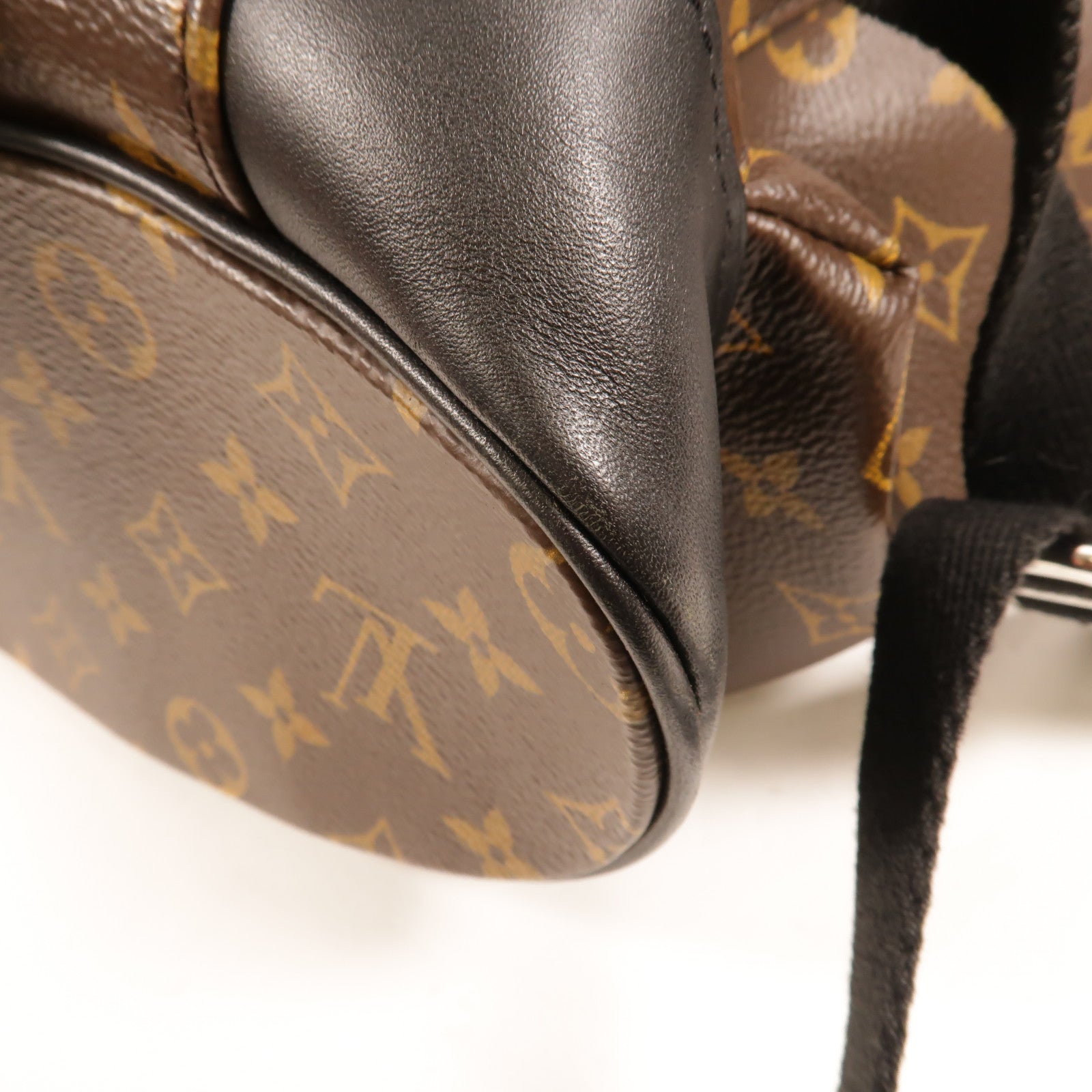 LOUIS VUITTON Monogram Macassar Christopher MM銀扣背包